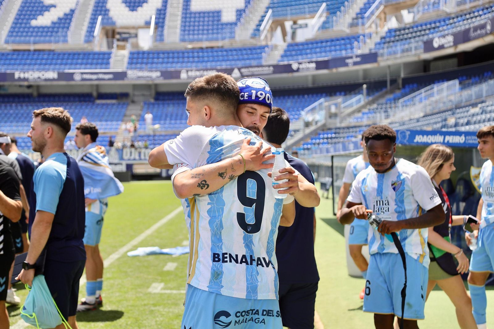 Las fotos de la celebración del ascenso del filial del Málaga CF