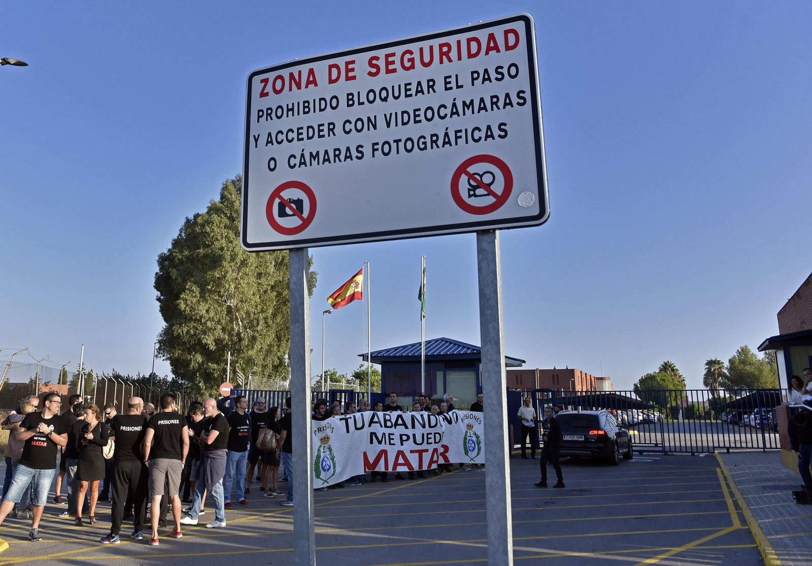 Protesta de los funcionarios de prisiones en Sevilla-I