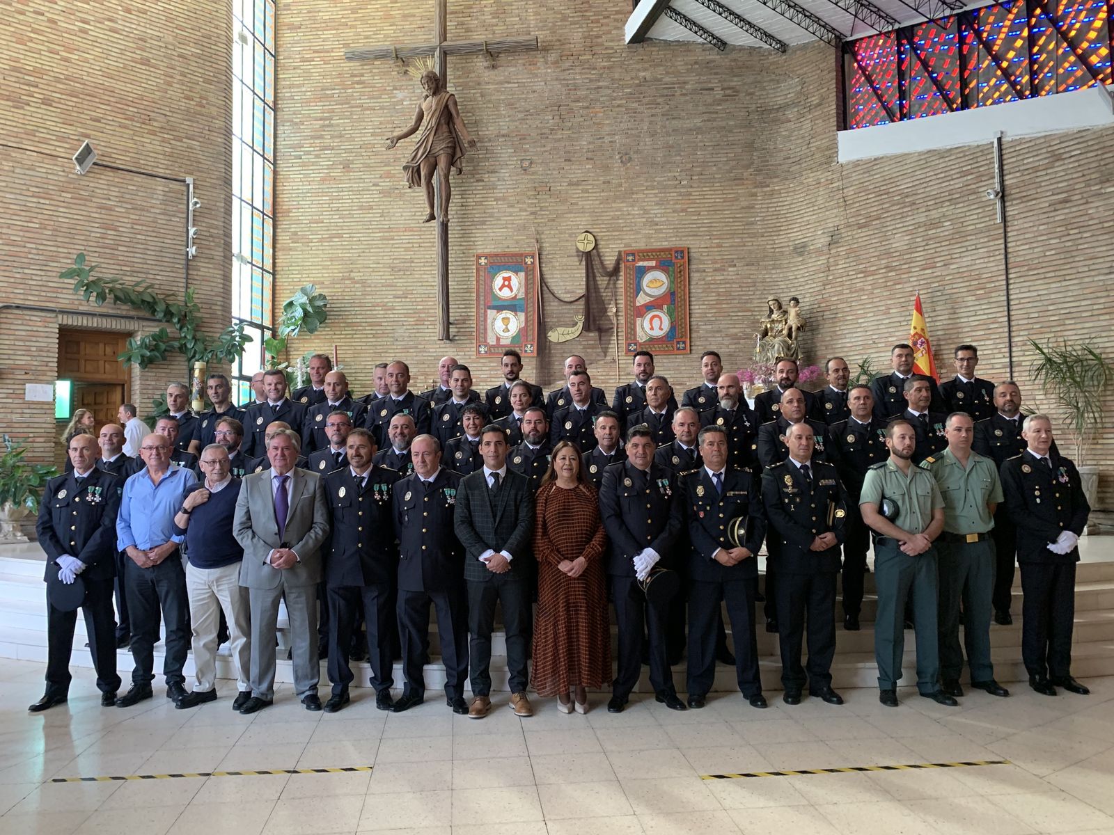 Misa celebrada en la parroquia de Nuestra Señora del Carmen de Punta Umbría.