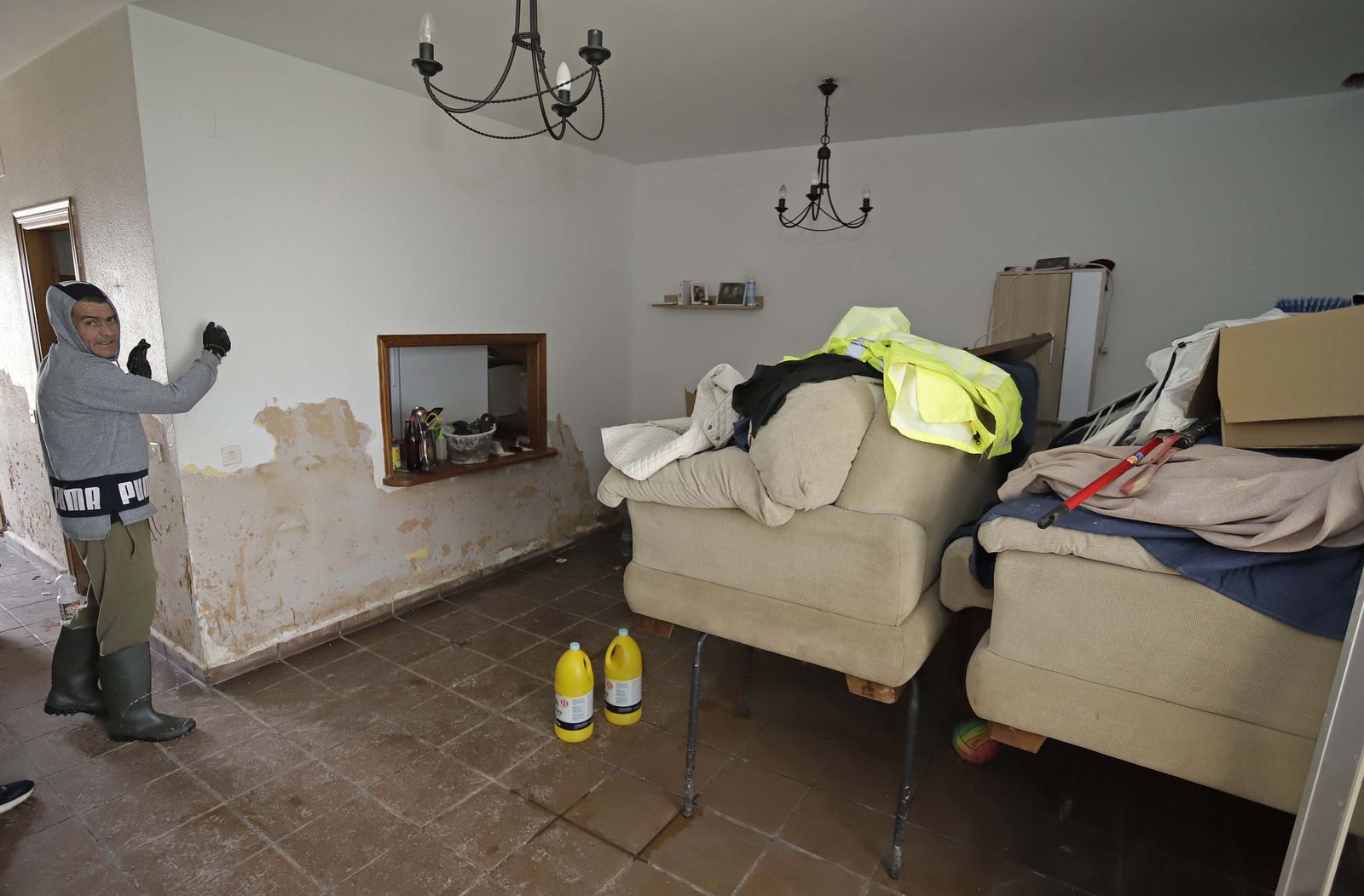 San Martín del Tesorillo después de la borrasca Marta, en imágenes