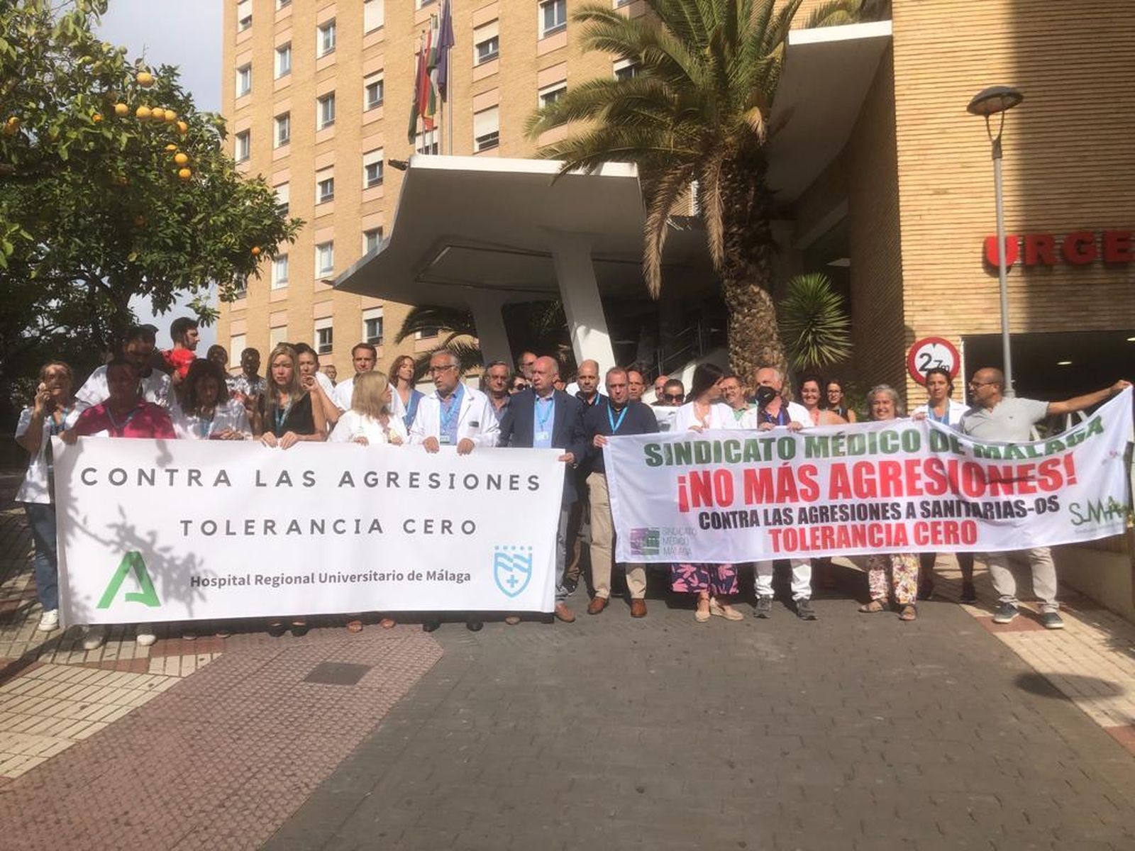Protesta de sanitarios en Málaga
