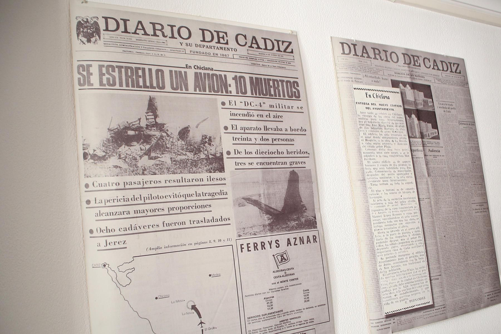 Algunos de los paneles que colgarán de las paredes de la Plaza de Abastos.