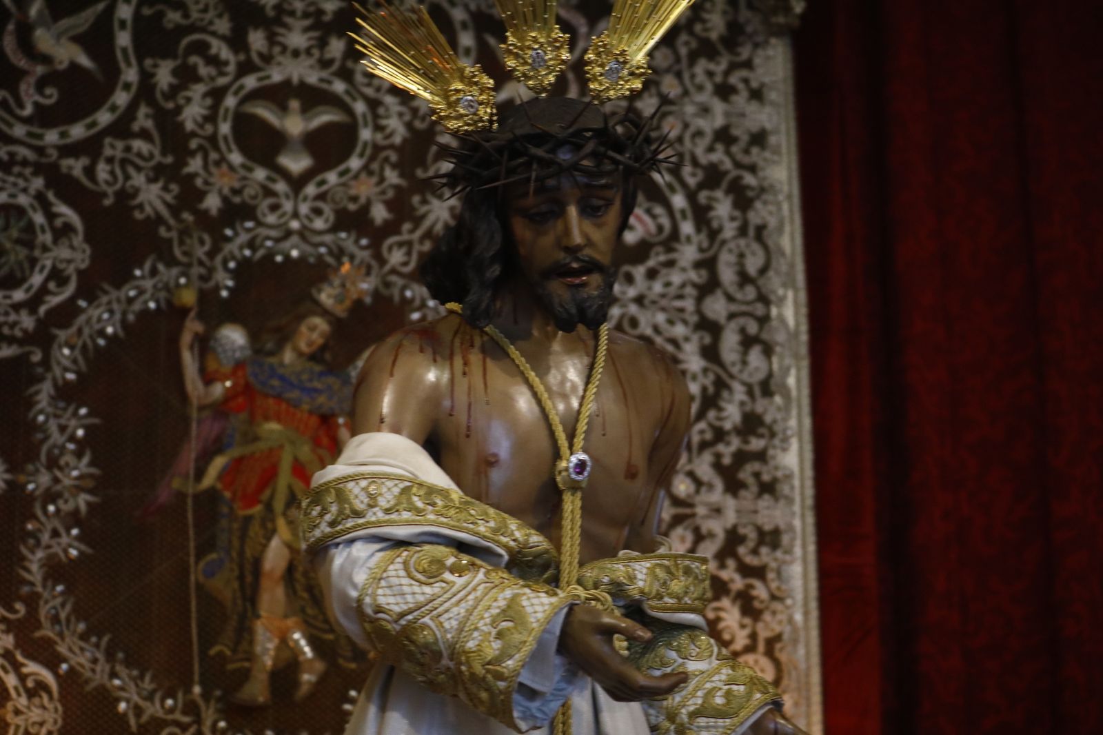 El besapiés el Señor de la Humildad y Paciencia de Córdoba, en imágenes