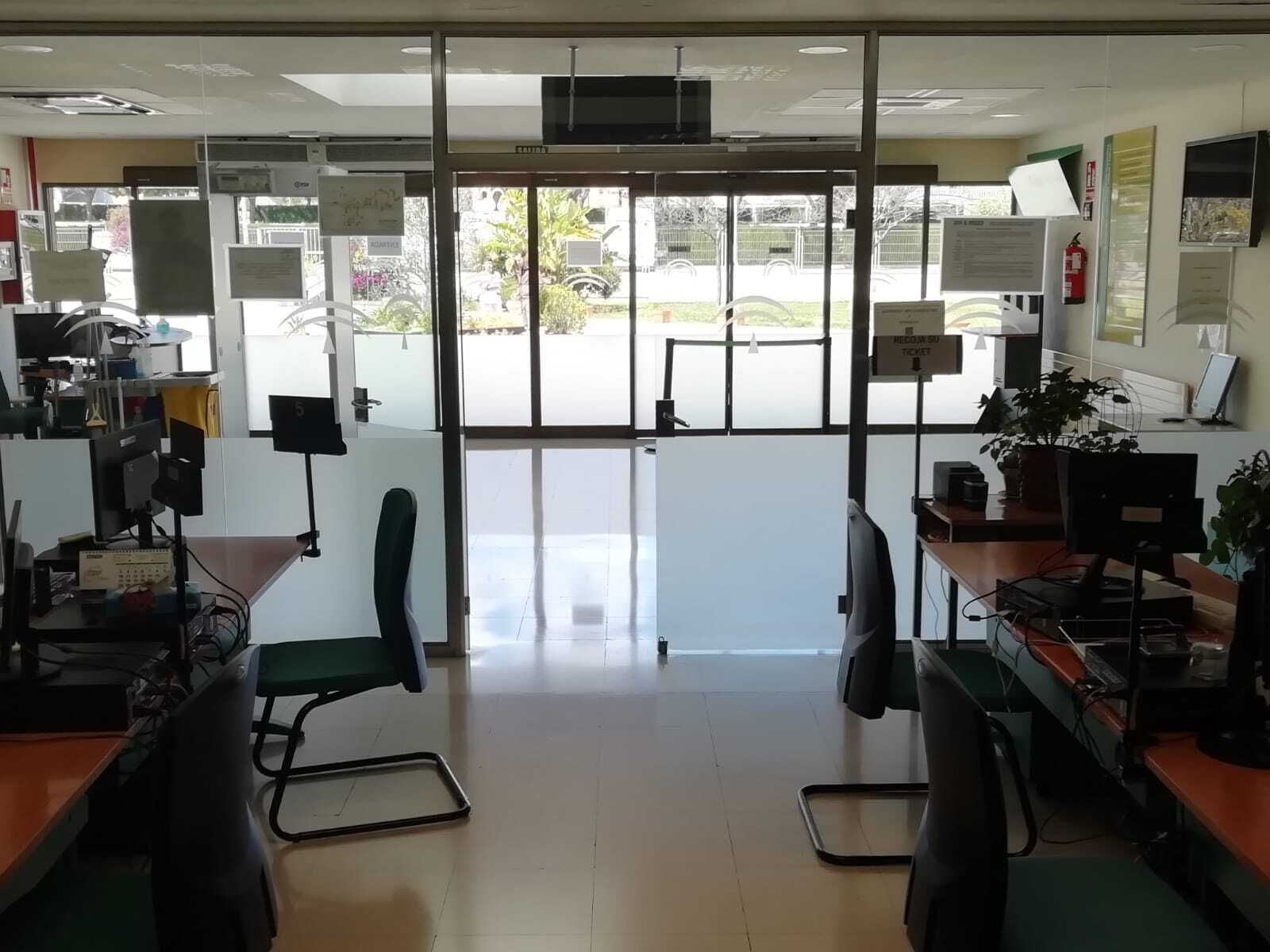 Interiores de la Delegación del Gobierno de la Junta de Andalucía en Huelva.