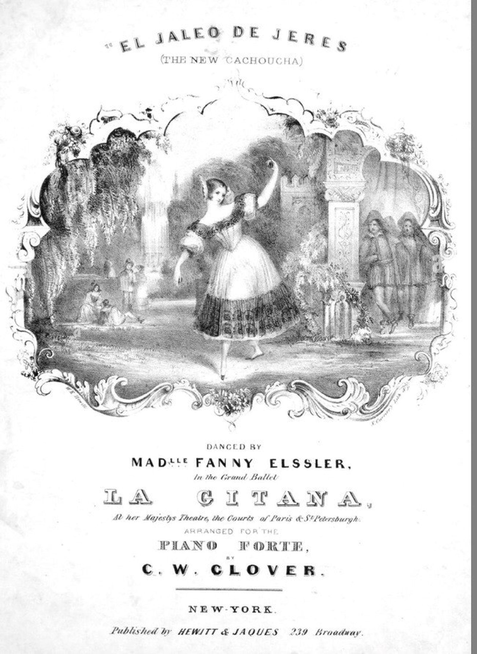 'El jaleo de Xeres', por Fanny Ellsler, circa 1840.