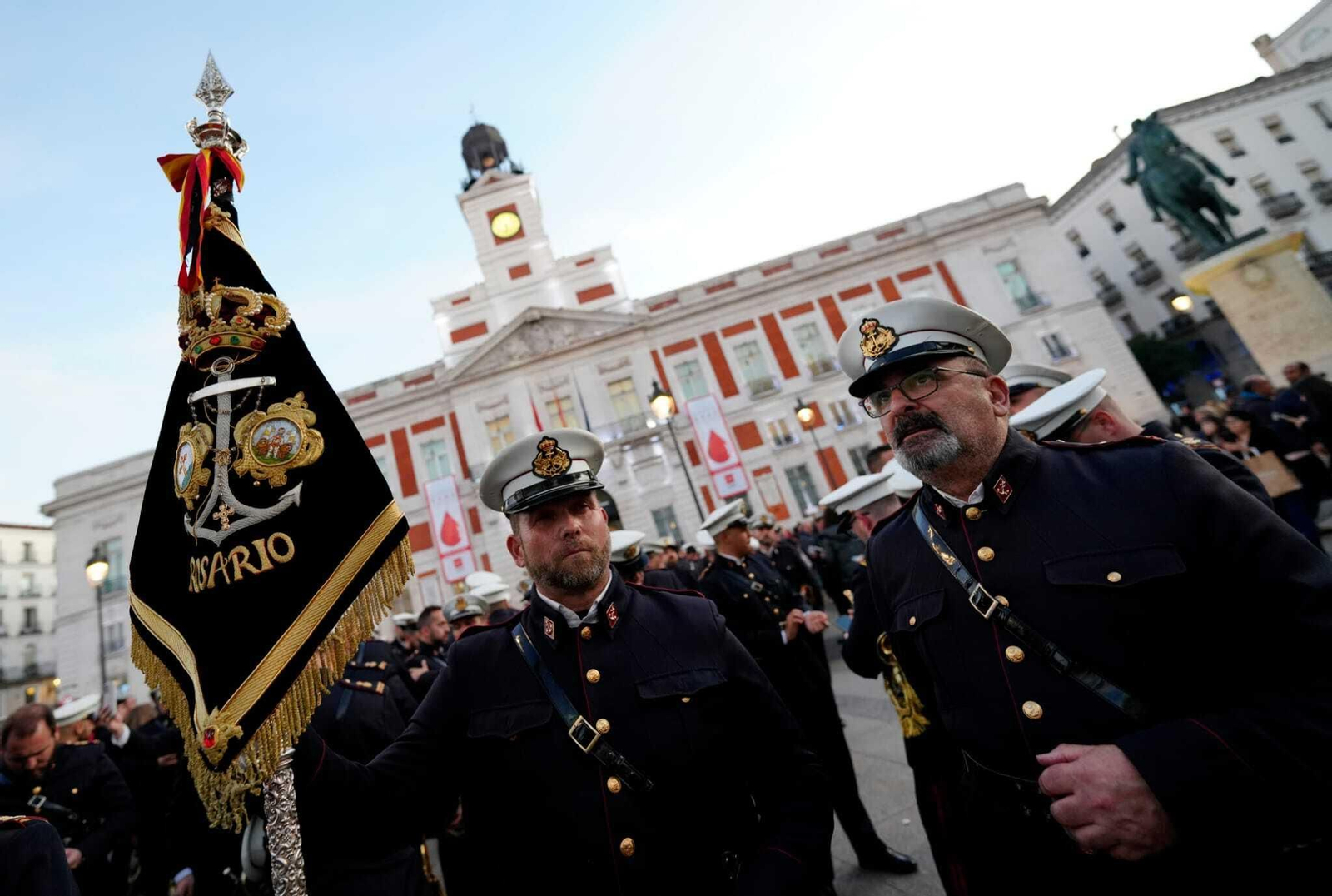 La Banda del Rosario actúa en el centro de Madrid