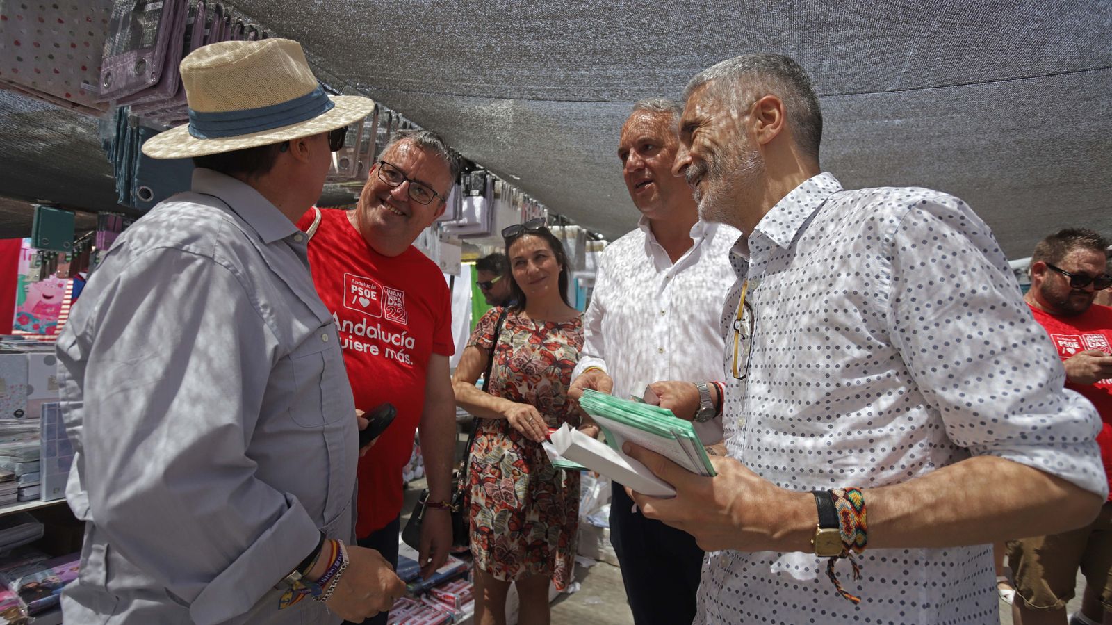 Fotos del acto de campaña de Fernando Grande-Marlaska en San Roque