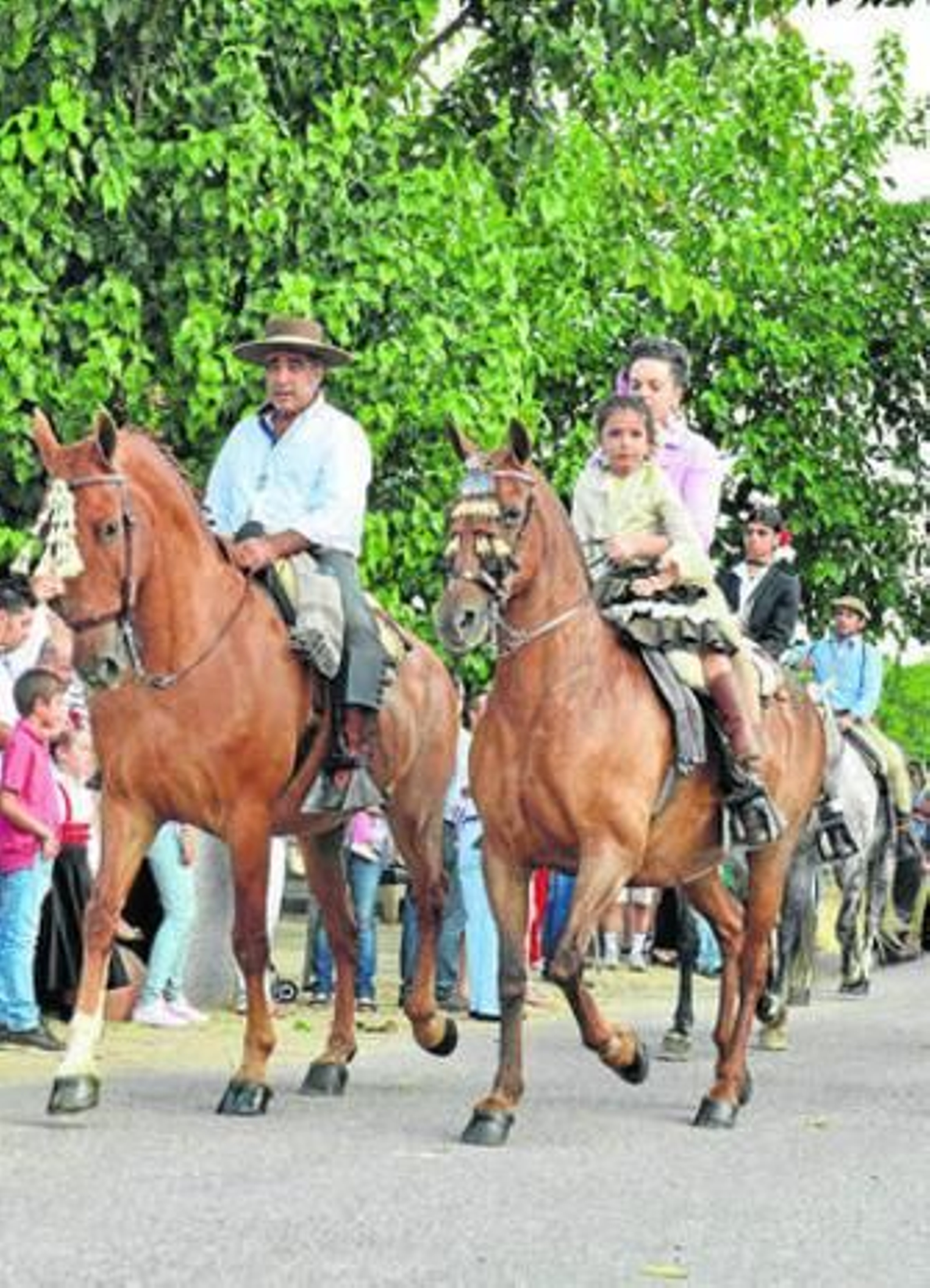 Jinetes participantes en Los Piostros, el pasado sábado.