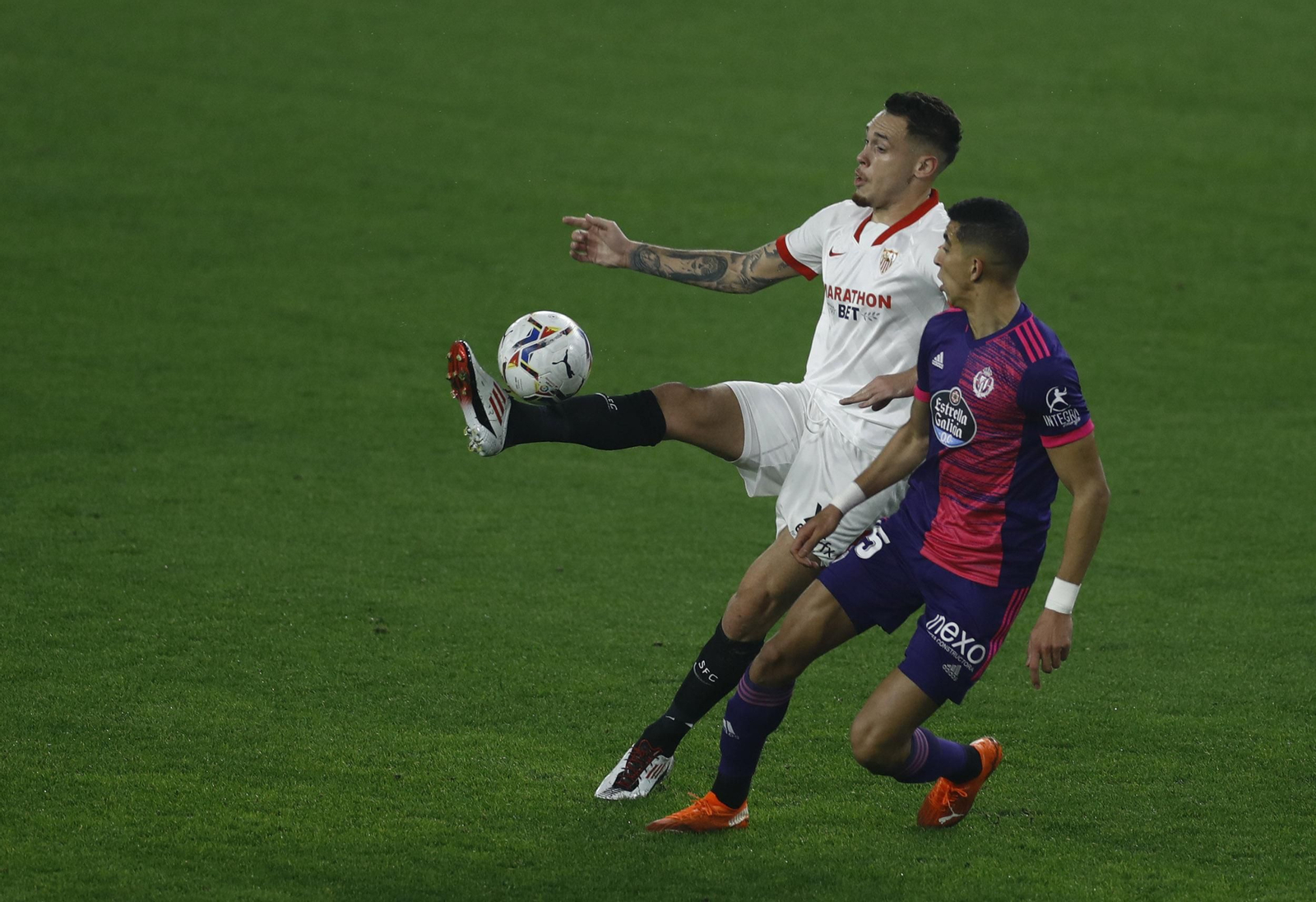 Las imágenes del Sevilla-Valladolid