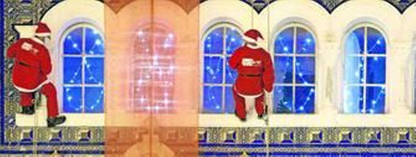 Un espectáculo peculiar durante la pasada Navidad durante la apertura de la Casa de Arámburu como una zona comercial.