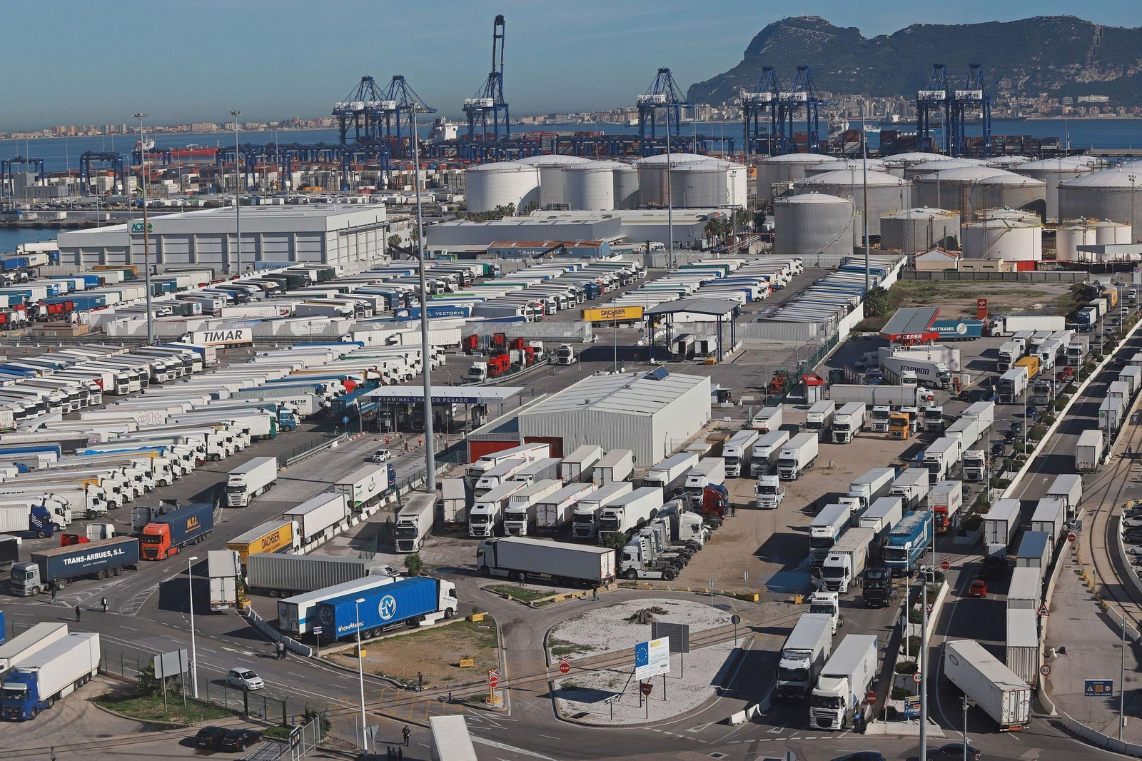 Vista general del Puerto de Algeciras.