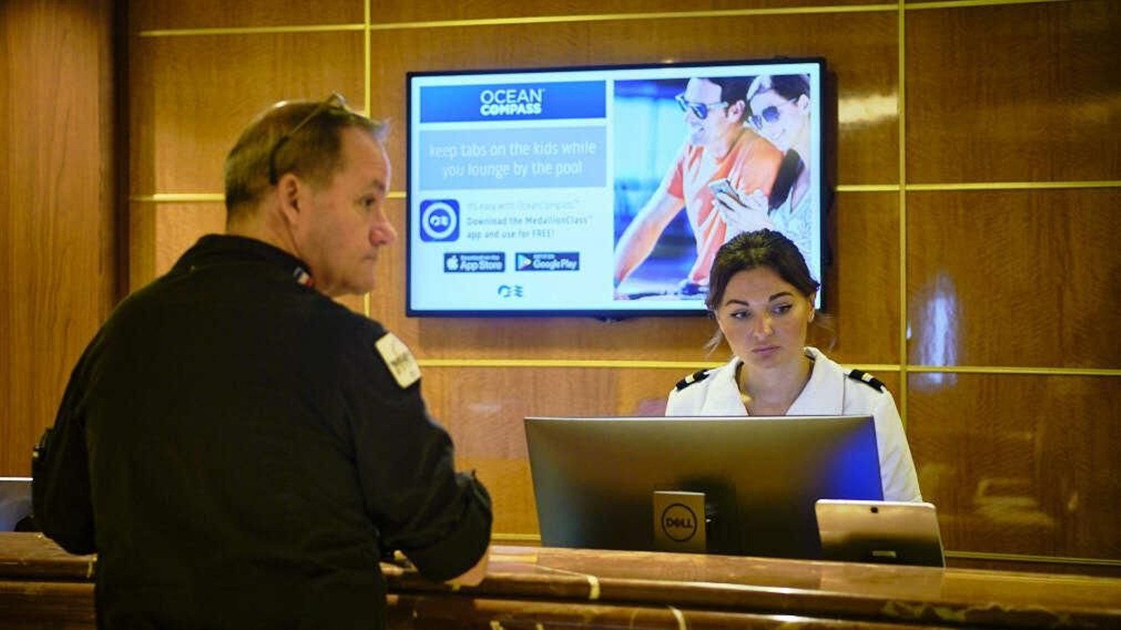 Interior del buque Sky Princess