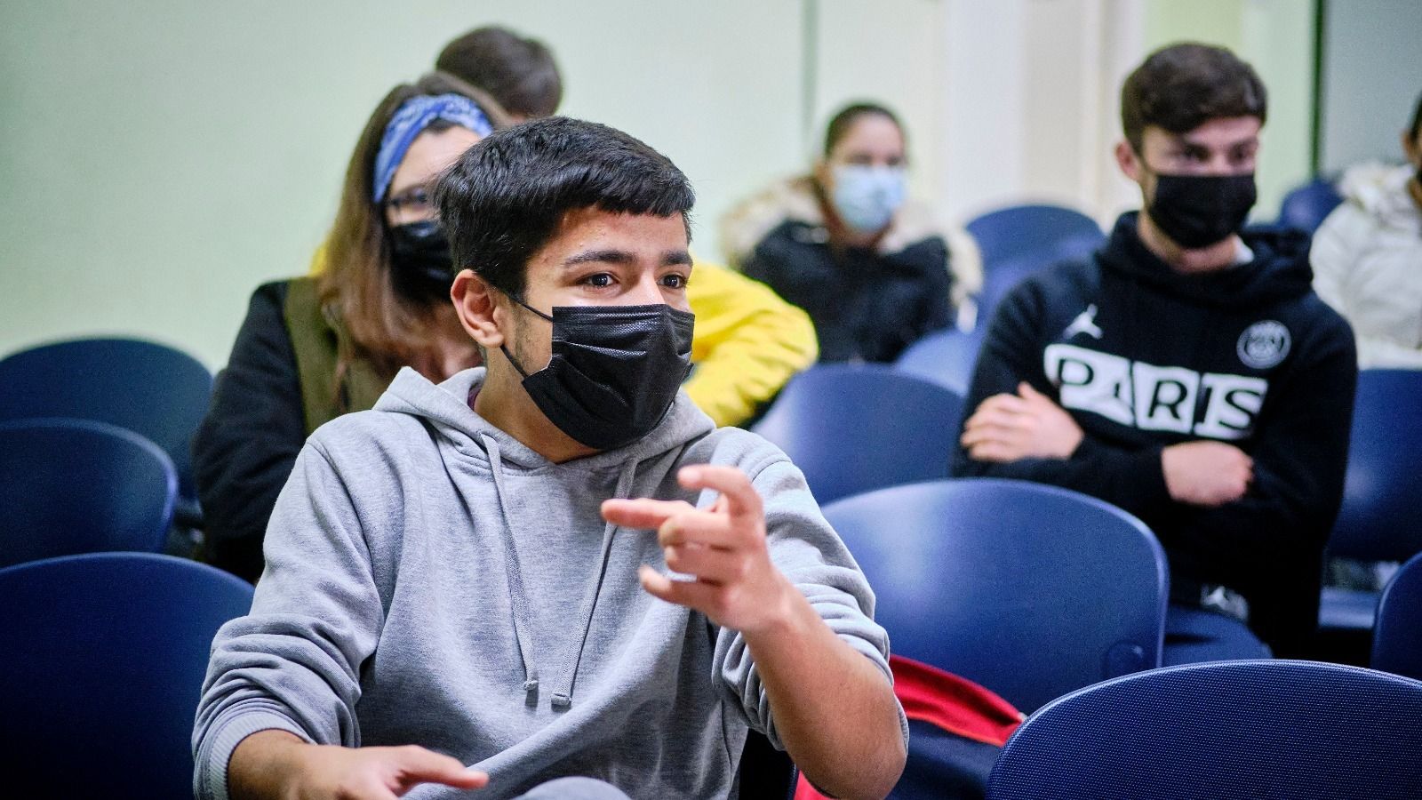 Alumnos del IES Caleta.