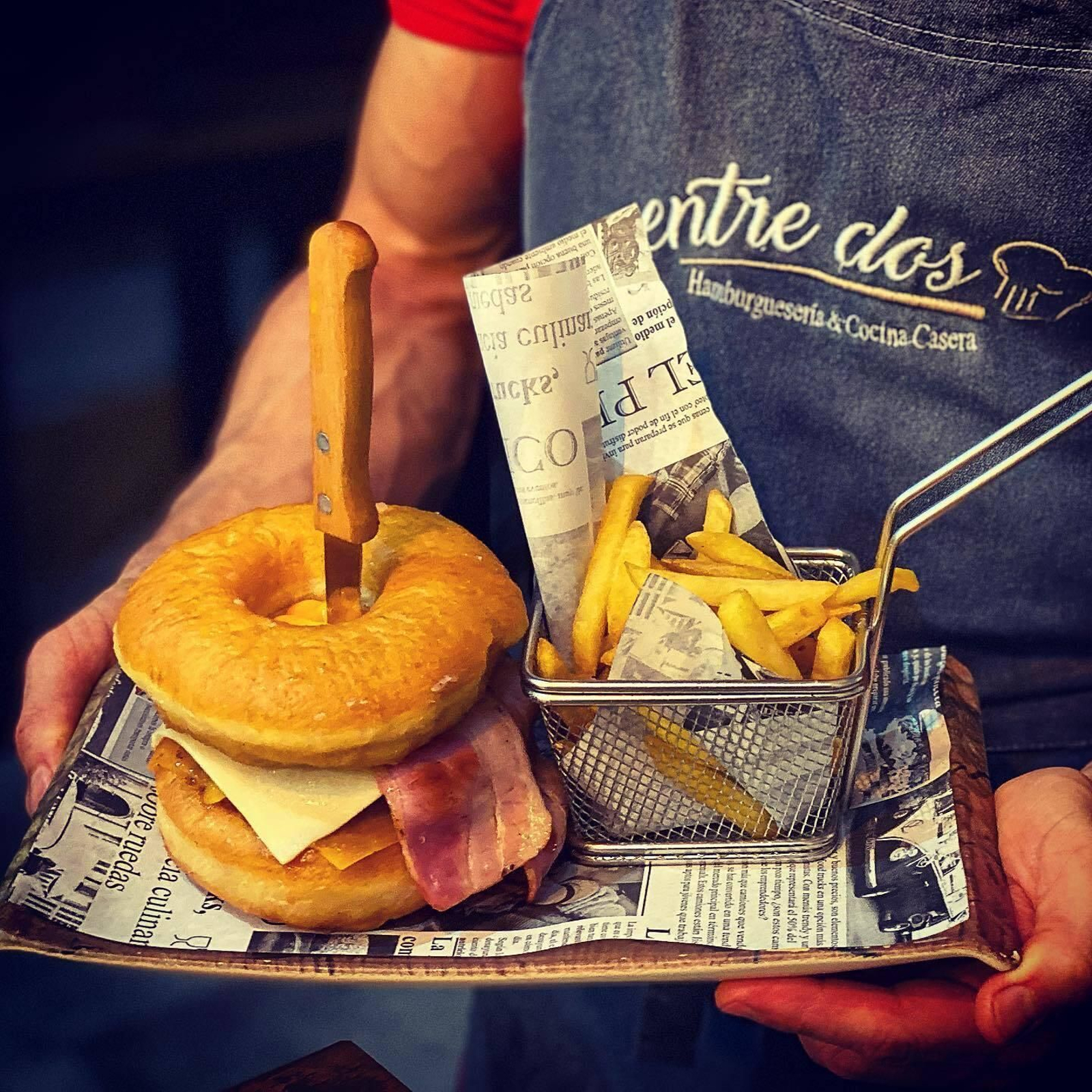 Una hamburguesa muy especial de Entre Dos