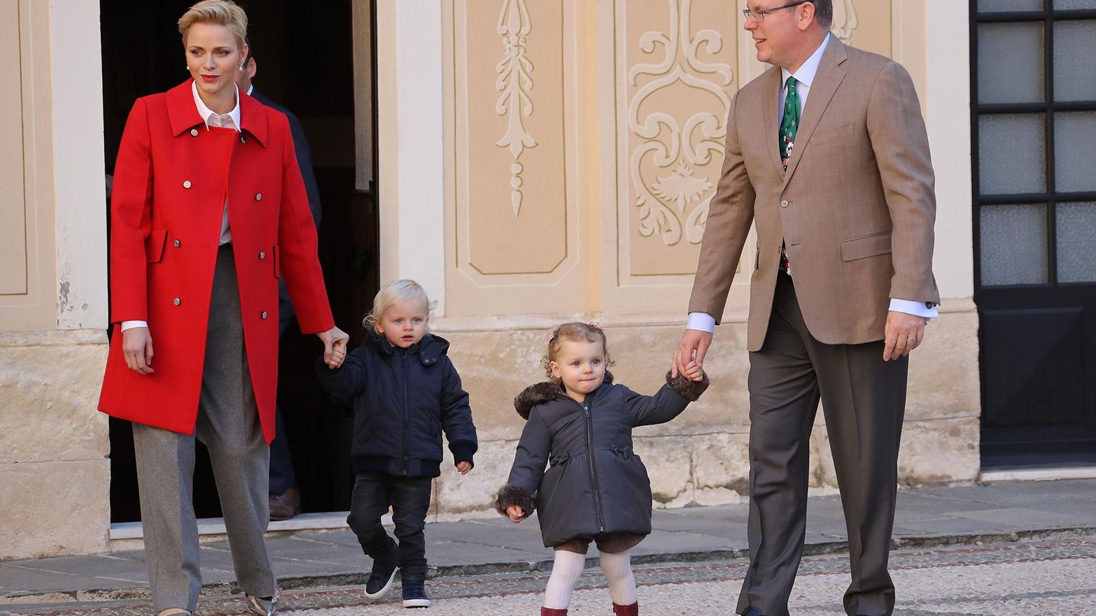 Hace un par de años, con su esposa, Charlene, y sus hijos mellizos.