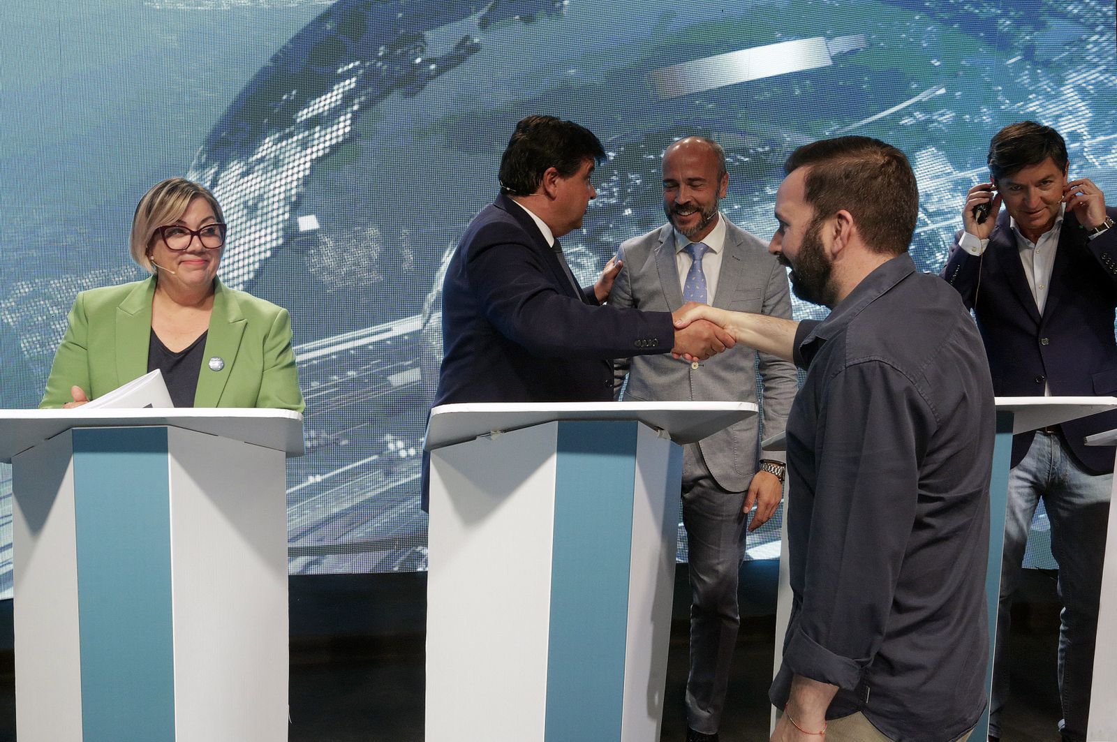 Elecciones Municipales Huelva 2023: Imágenes del debate entre los candidatos