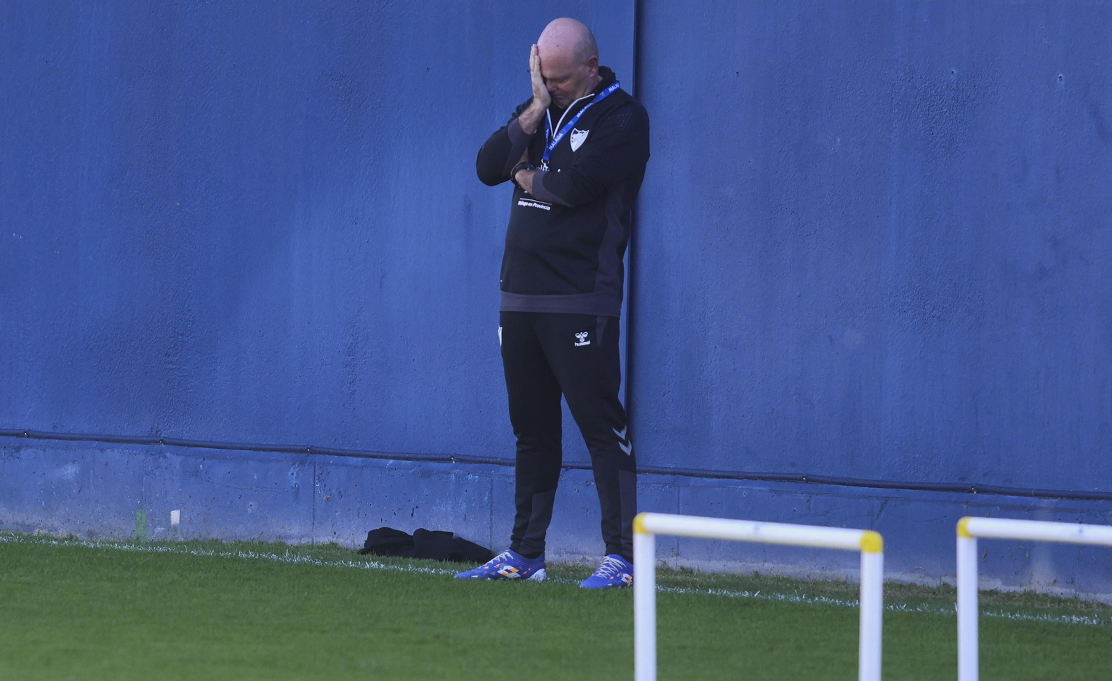 Pepe Mel, en un entrenamiento.