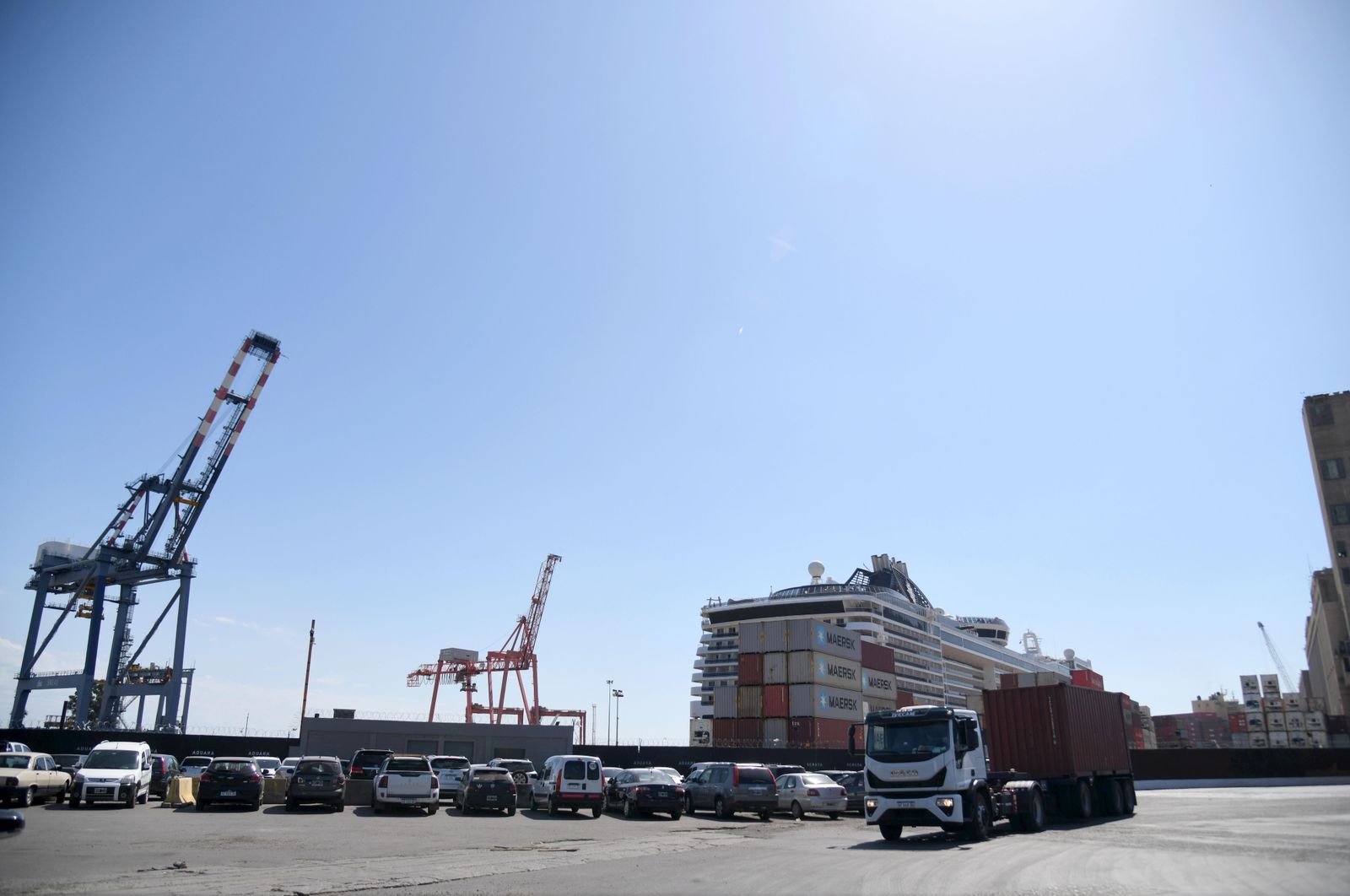 Exportaciones en el Puerto.