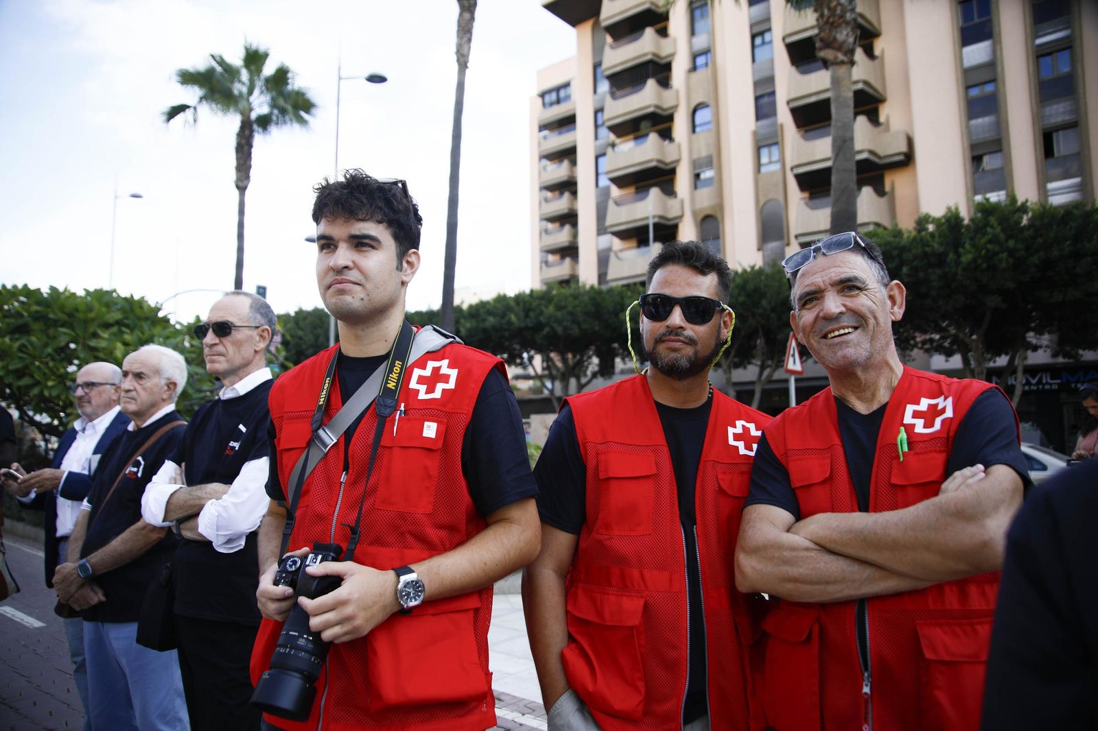 Imágenes de la campaña "Camino de Santiago" para celebrar el día de las personas sin hogar en Almería