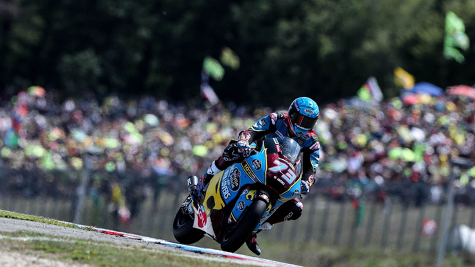 Álex Márquez, durante la competición en Brno.