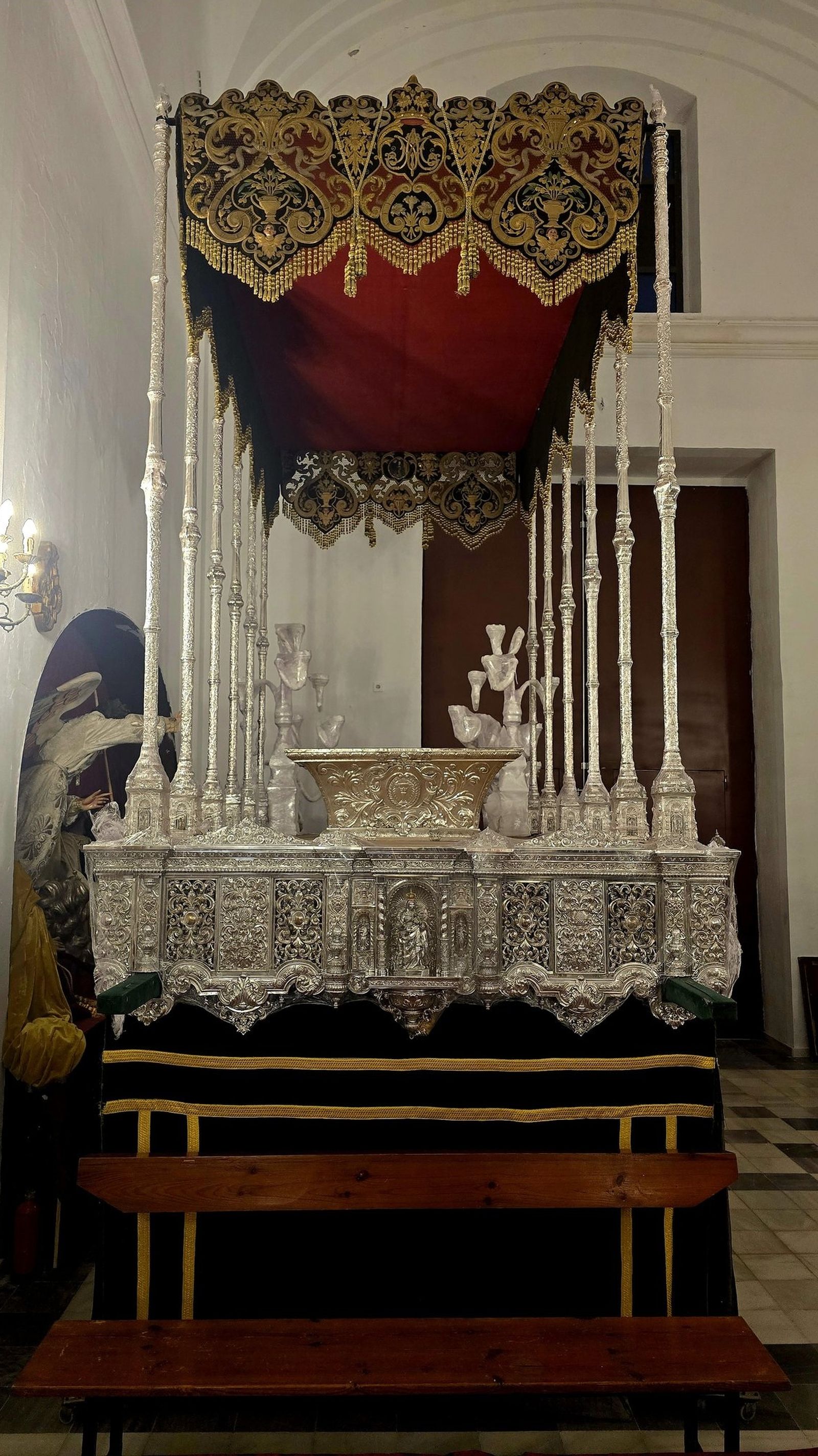 El paso de palio de Gracia y Esperanza, de la cofradía del Huerto