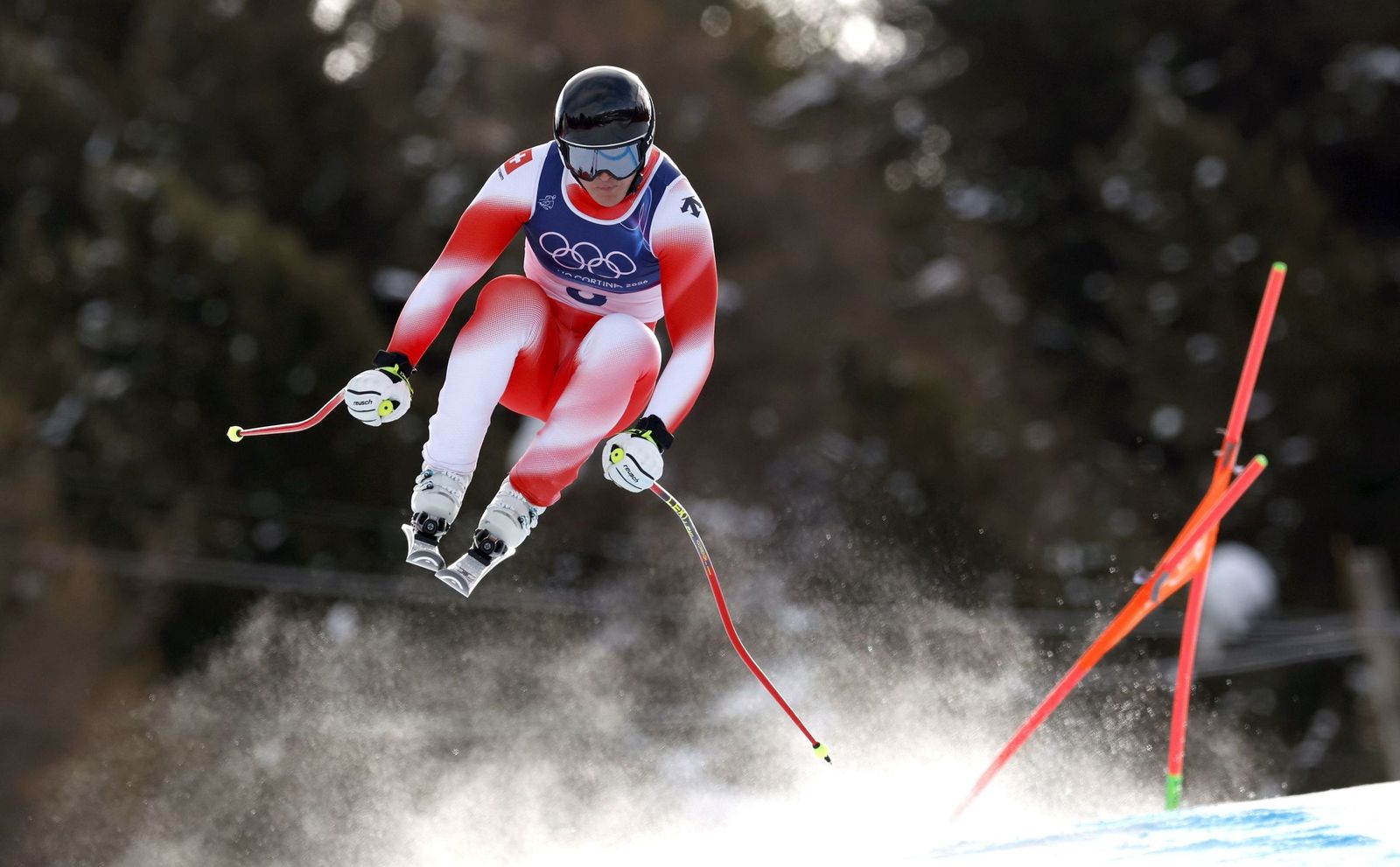 Las espectaculares fotos del descenso masculino en los Juegos Olímpicos de invierno