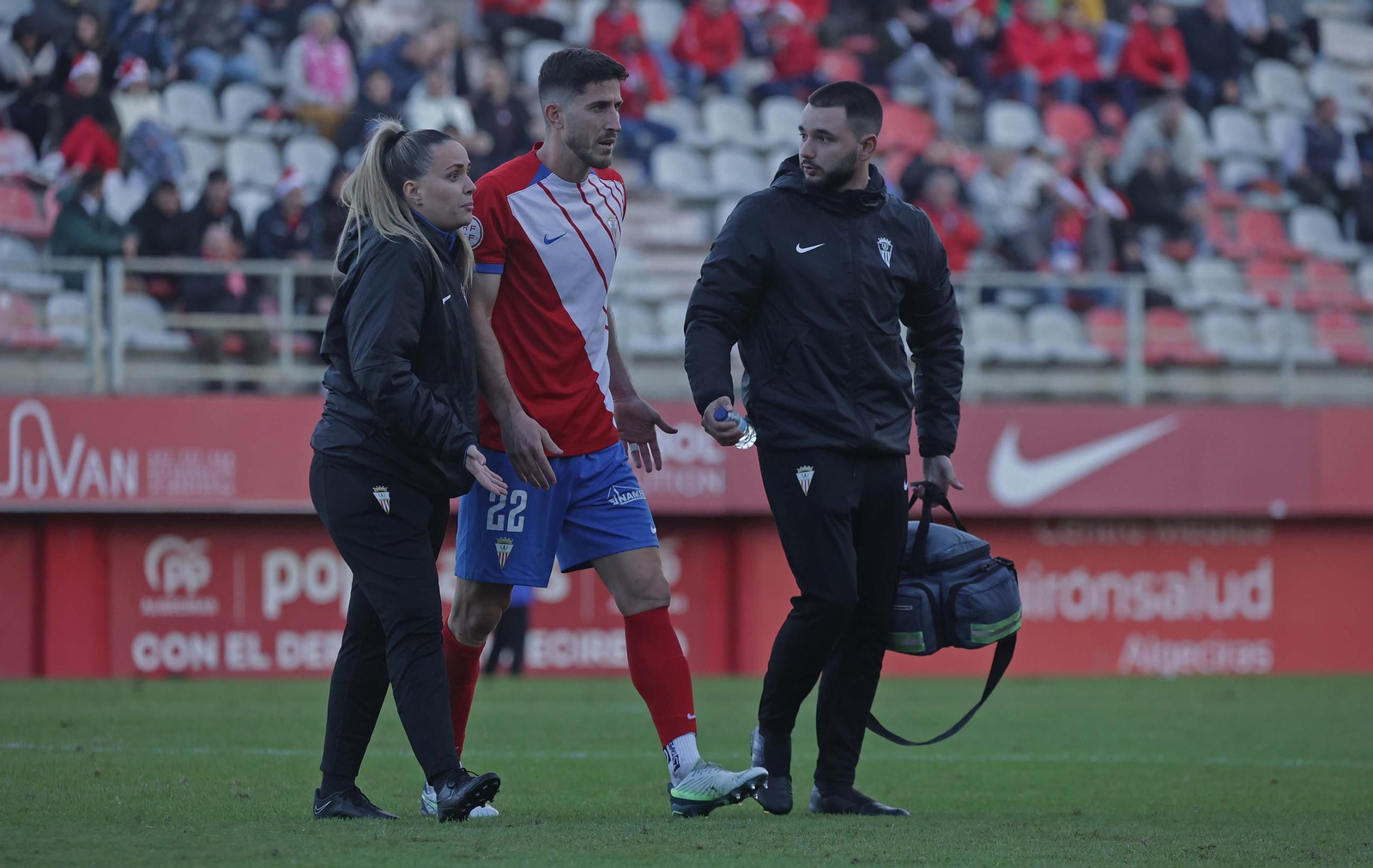 Aleix Coch en uno de sus partidos con el Algeciras durante la pasada temporada