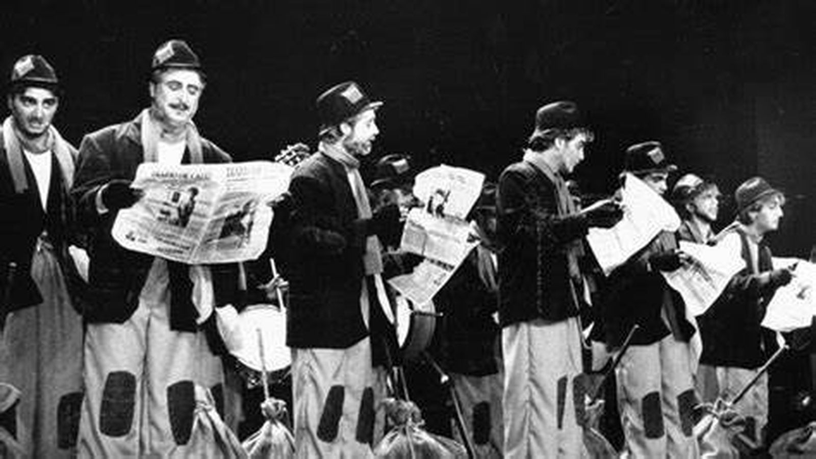 La comparsa 'Los miserables', de Antonio Martínez Ares, primer premio de 1993.