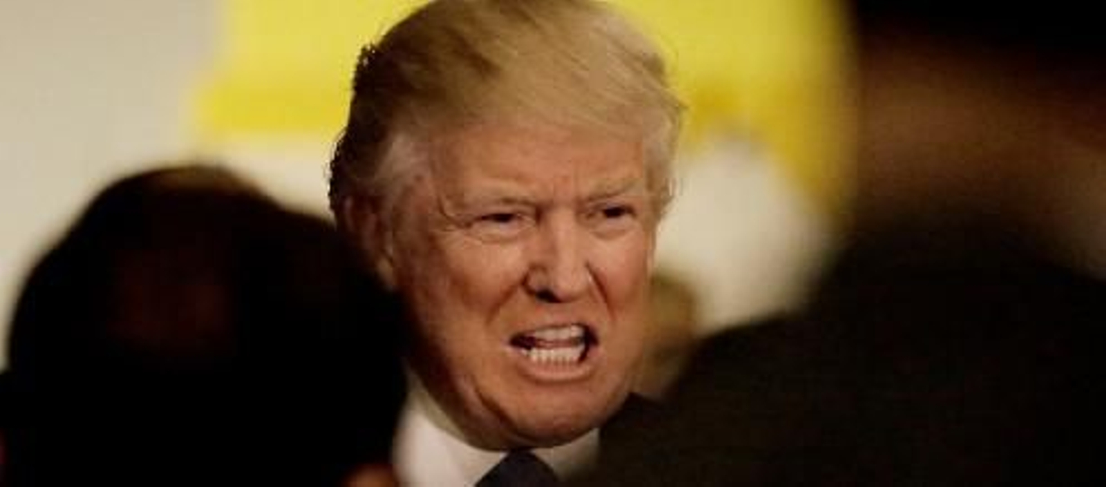 Donald Trump tras votar durante la jornada electoral.