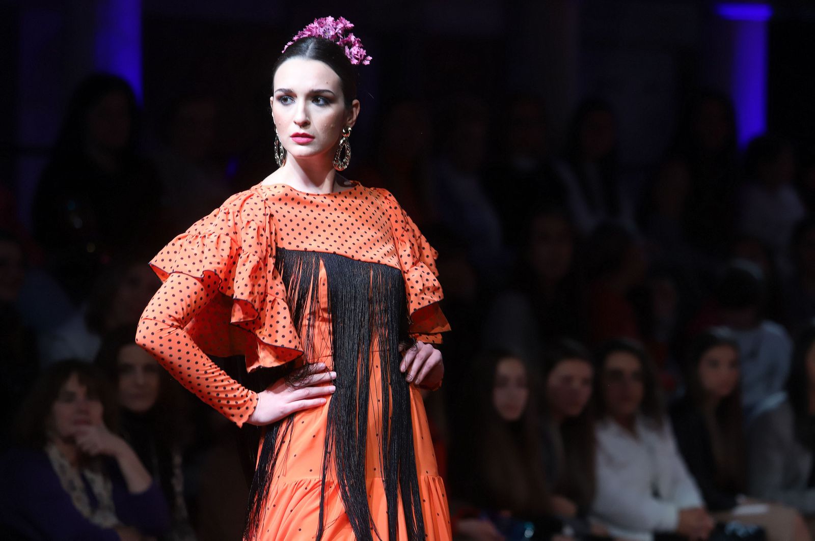Huelva Flamenca 2023. Imágenes de la pasarela de moda flamenca de la modista Adelina Infante
