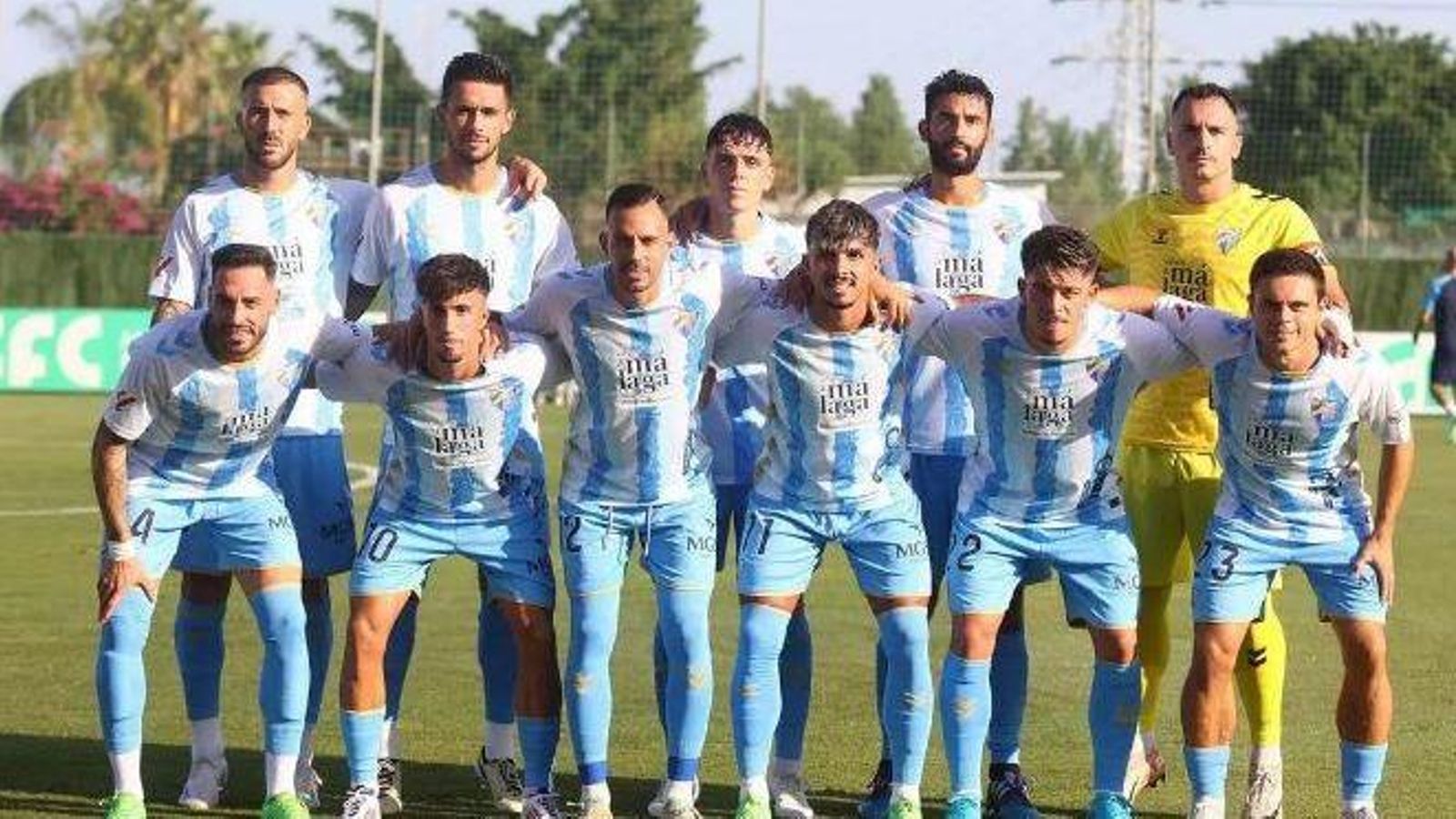 Una formación del Málaga esta pretemporada Una formación del Málaga esta pretemporada