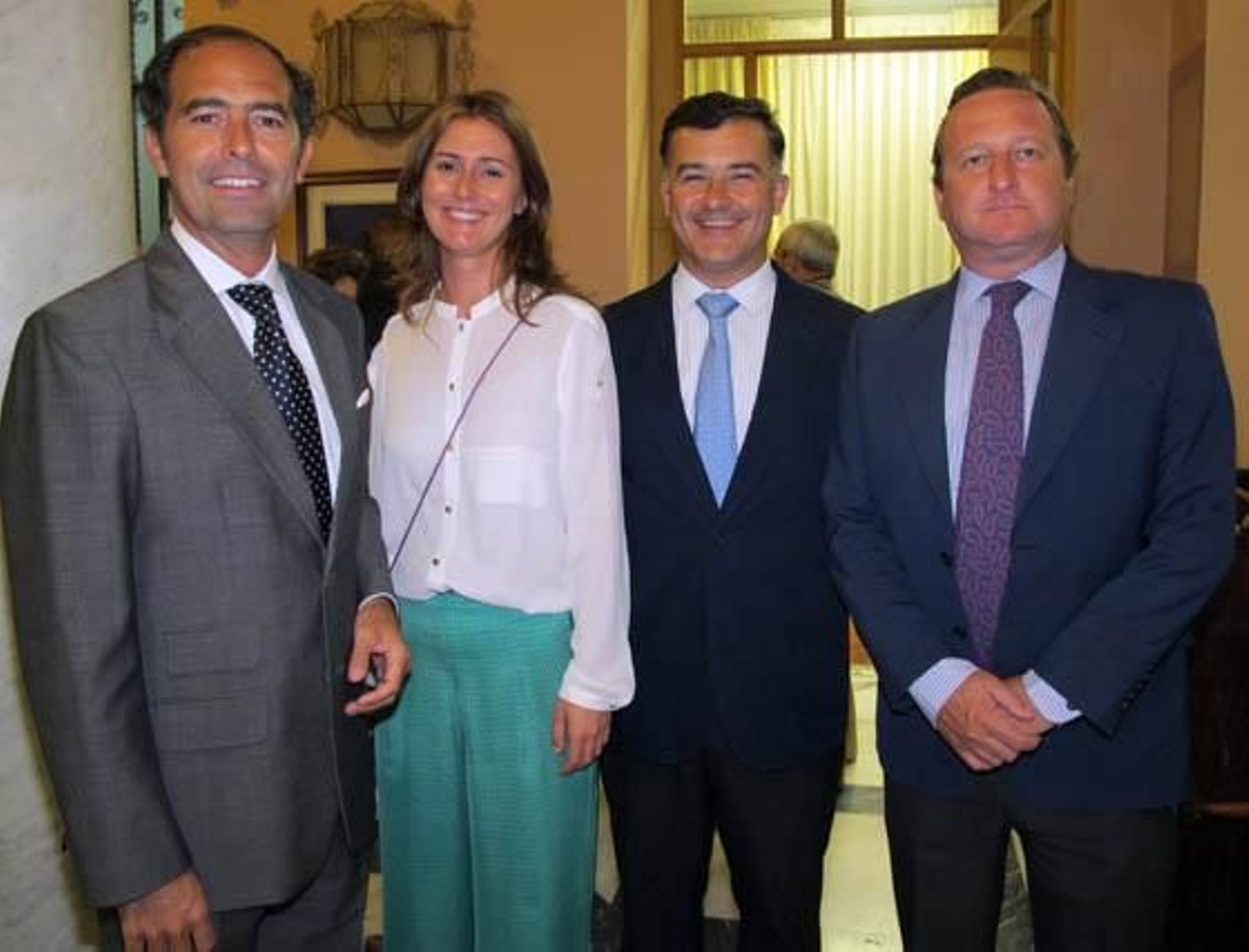 El marqués de Villafranca del Pítamo, Ángela Halcón Guardiola, Armando Jiménez Guardiola y Francisco de Asís Ybarra.

Foto: Victoria Ramírez