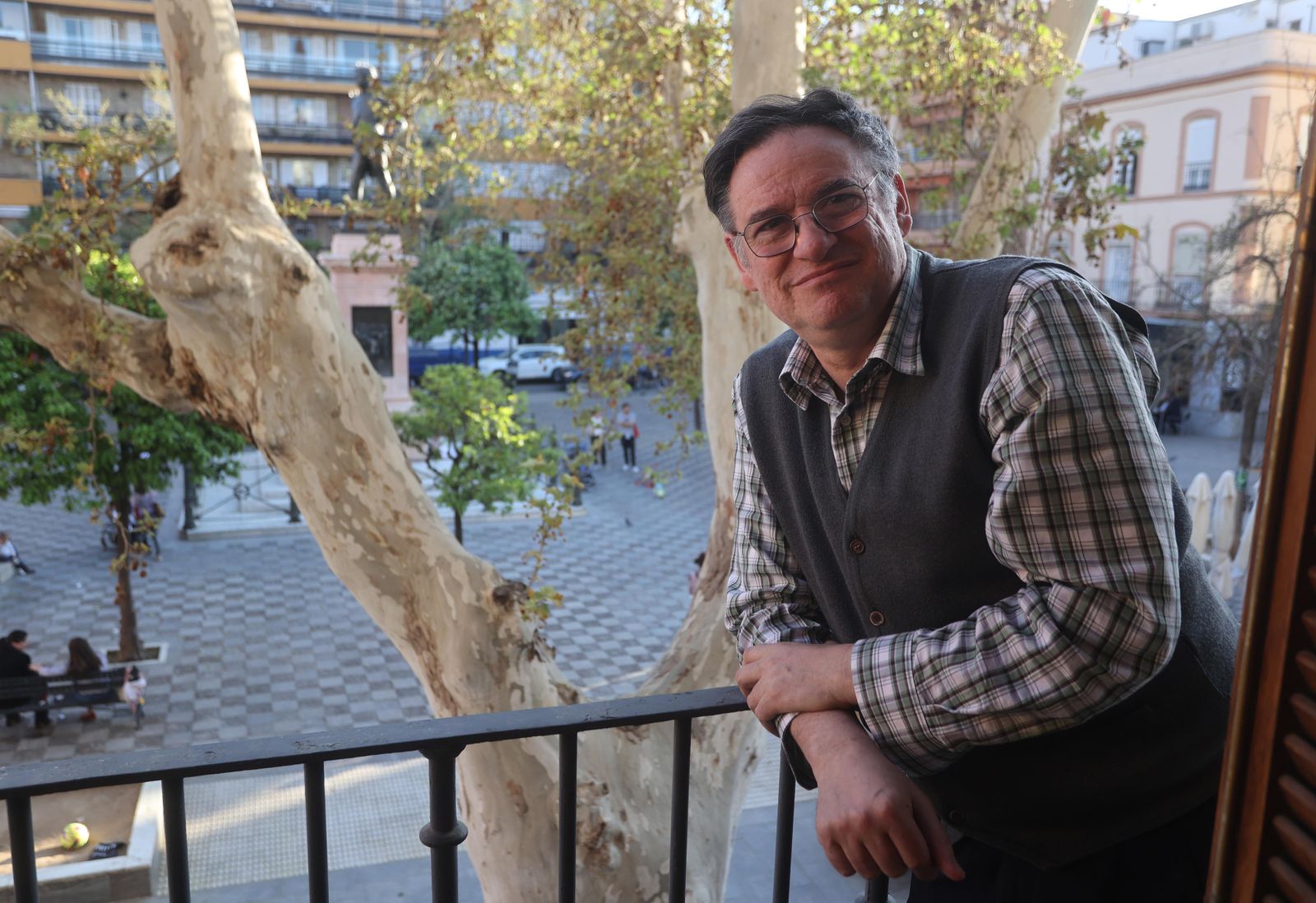 Emilio G. Romero, durante la entrevista.