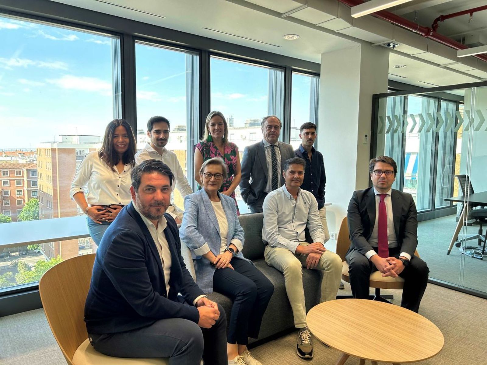 Responsables de Cimpa, DeNexus, GGTech y Sener en la Universidad Alfonso X el Sabio.
