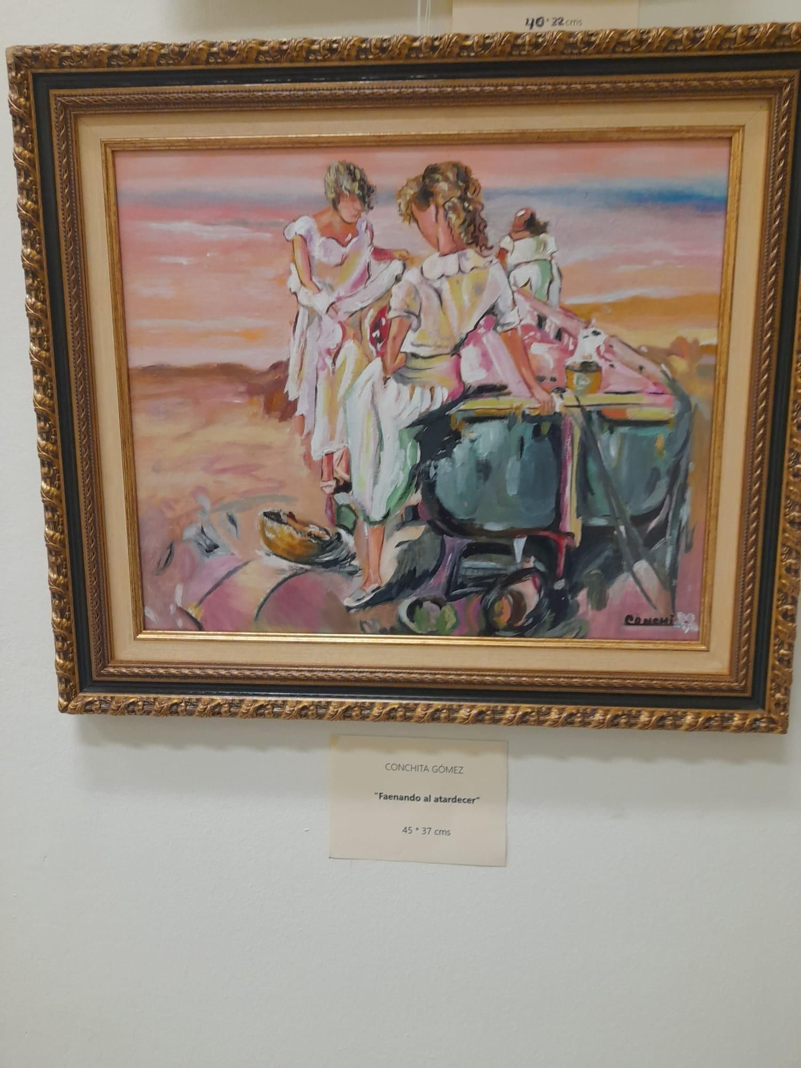 Detalle de una de las obras que se puede ver en la muestra.