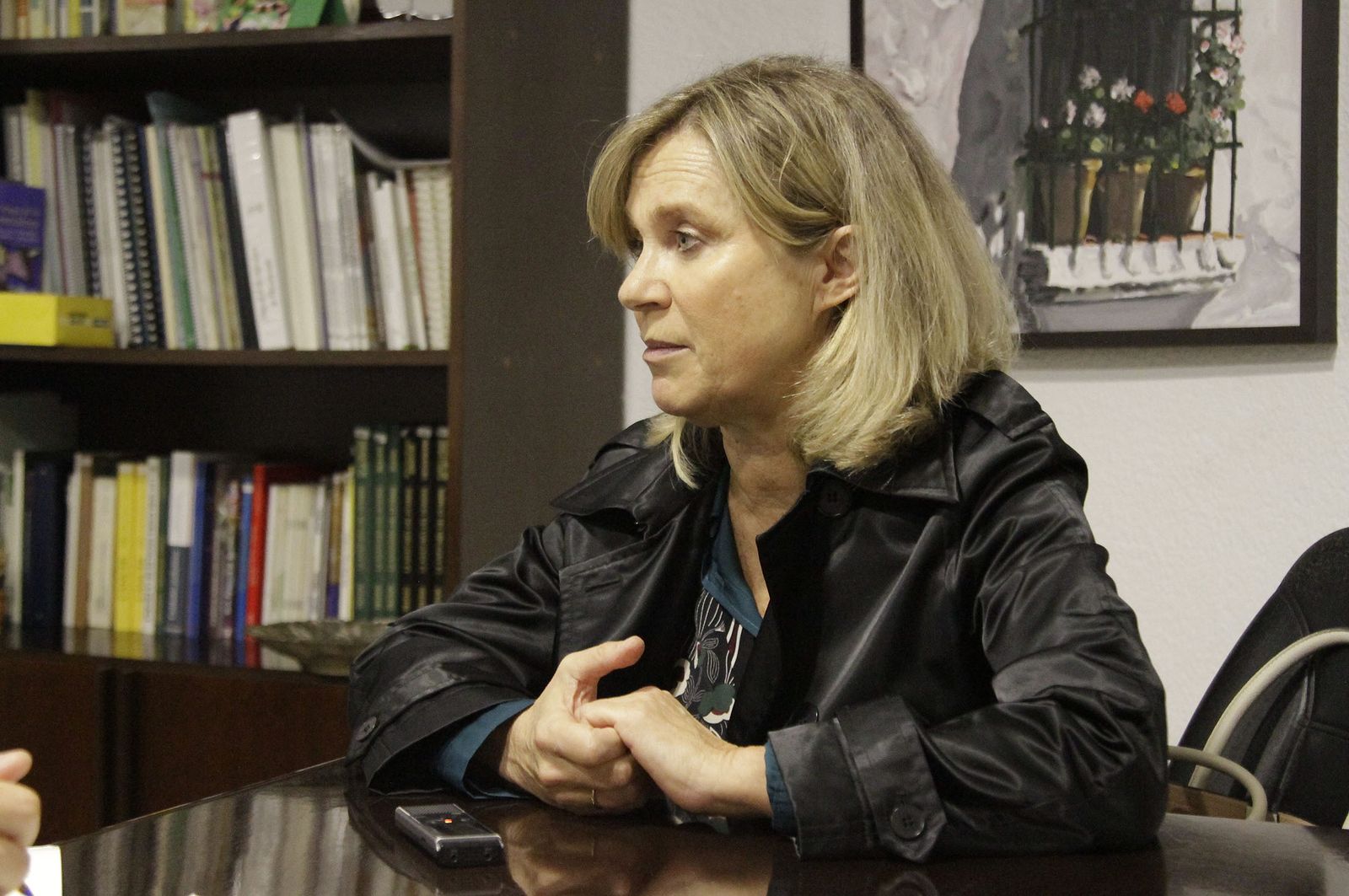 La presidenta de la AECC de Huelva, Gloria Puy.