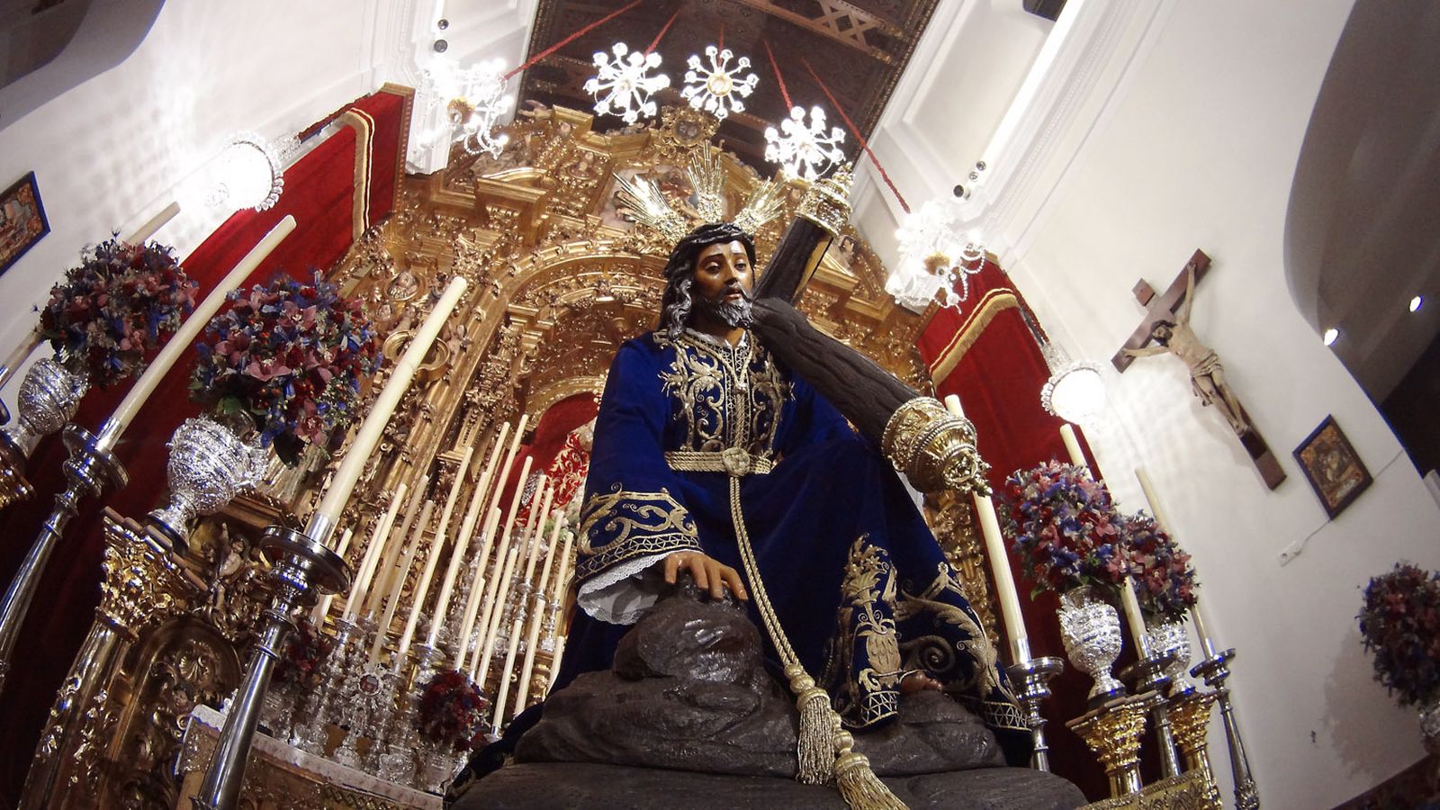 El Cristo de las Tres Caídas de Triana no fue a Santa Ana durante sus cultos