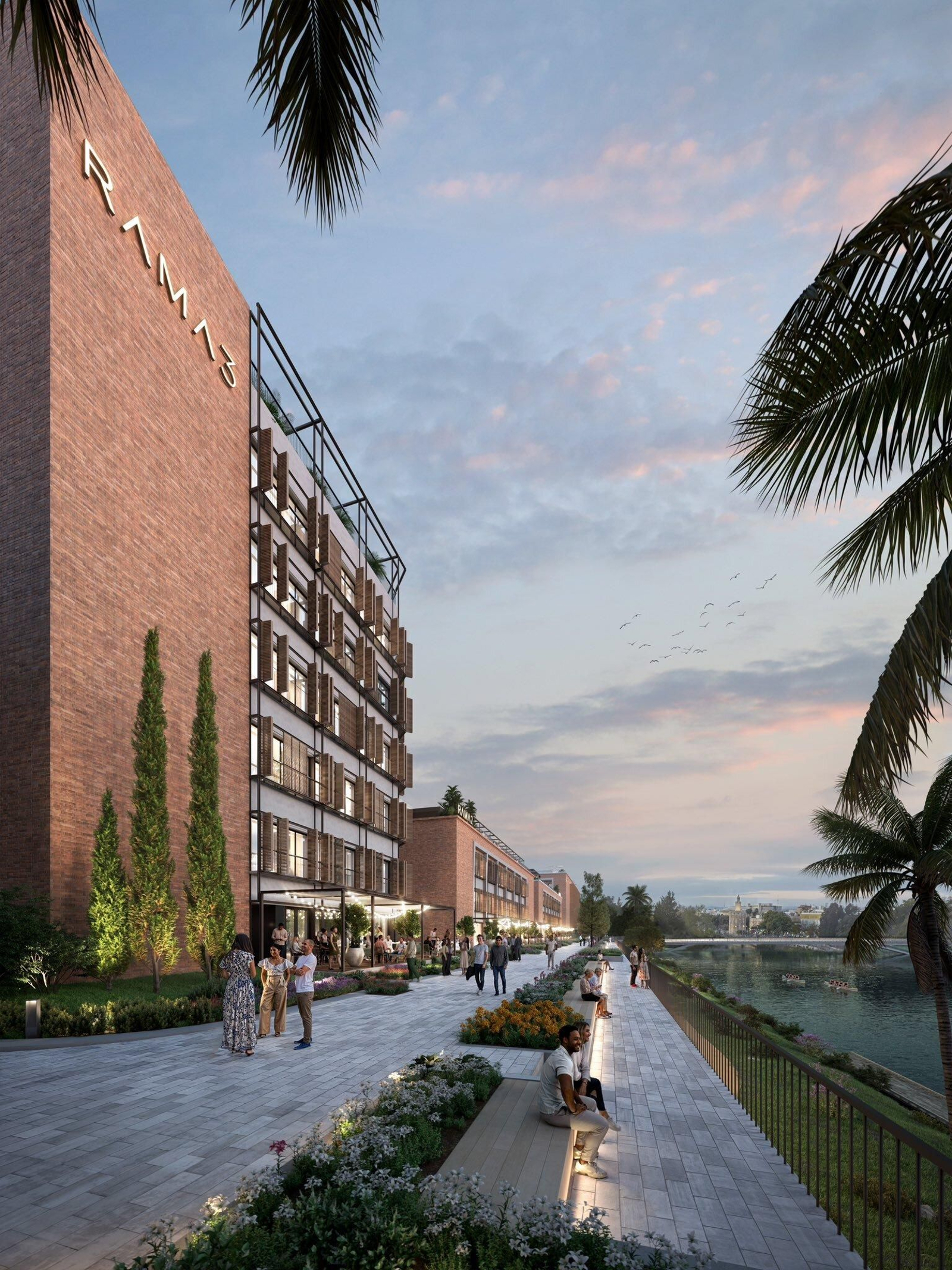 Recreación digital del edificio Rama 3