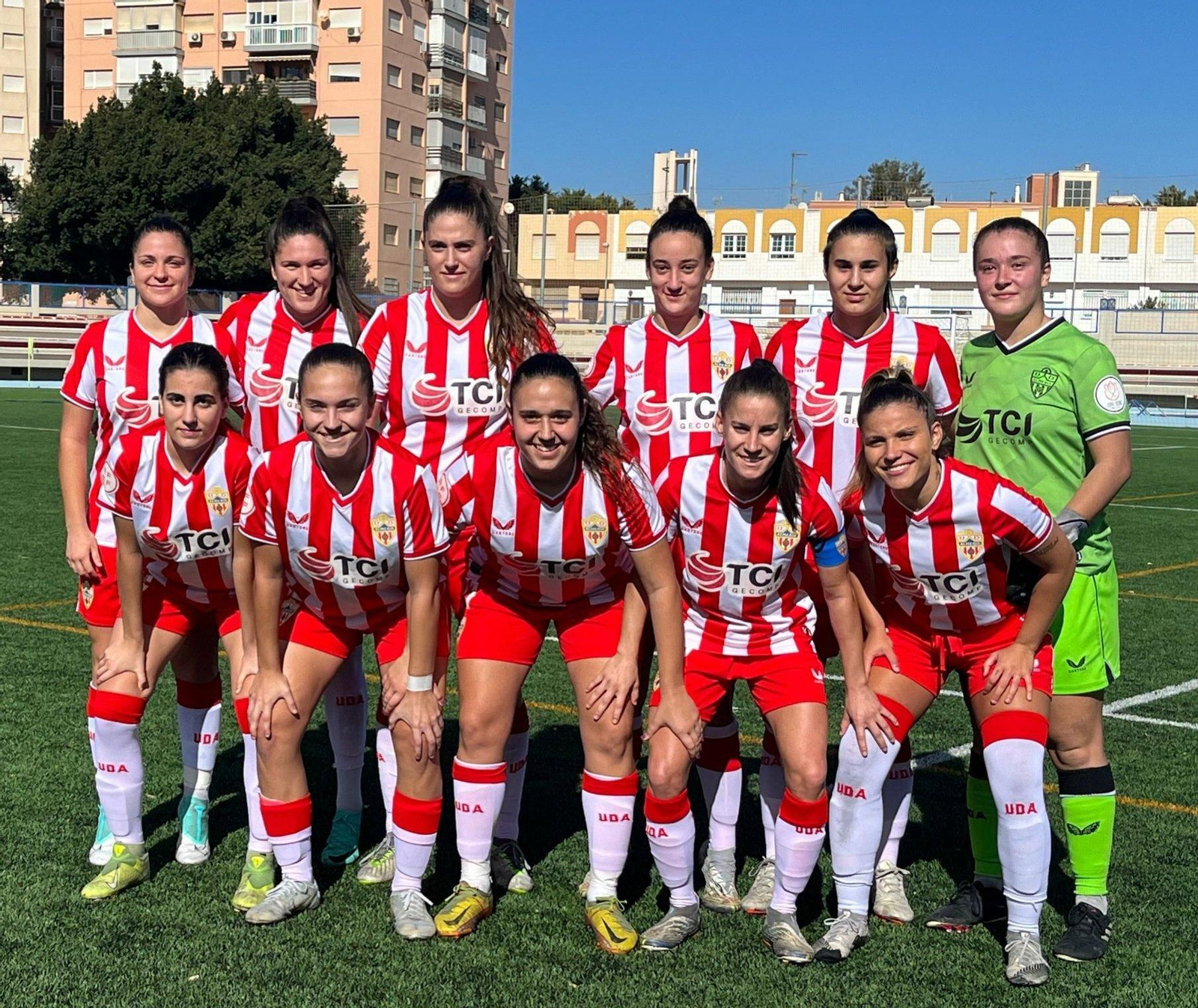 Once presentado por el Almería femenino en su partido disputado en casa frente al Albacete B.