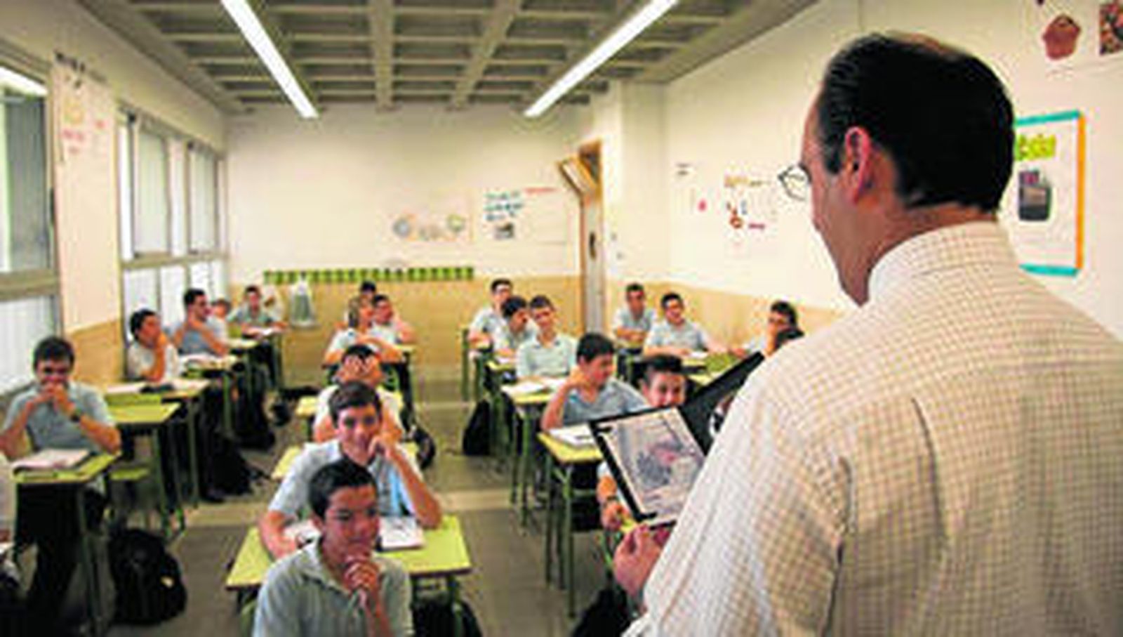 Alumnos de 3º de ESO del colegio Altair que han intervenido en el corto 'Sancho'.