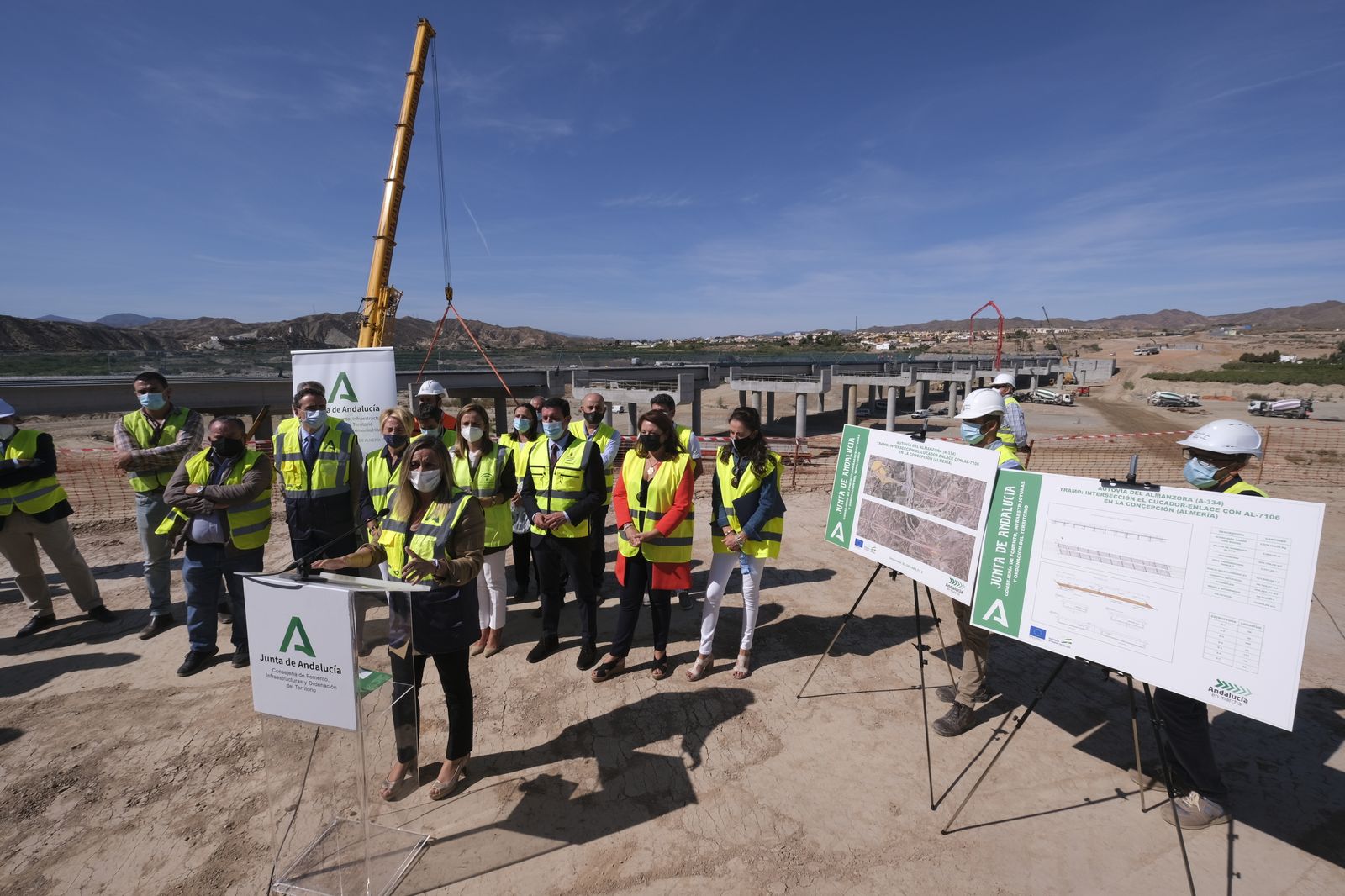 Fotogalería visita Consejera de Fomento a las obras de la Autovía del Almanzora