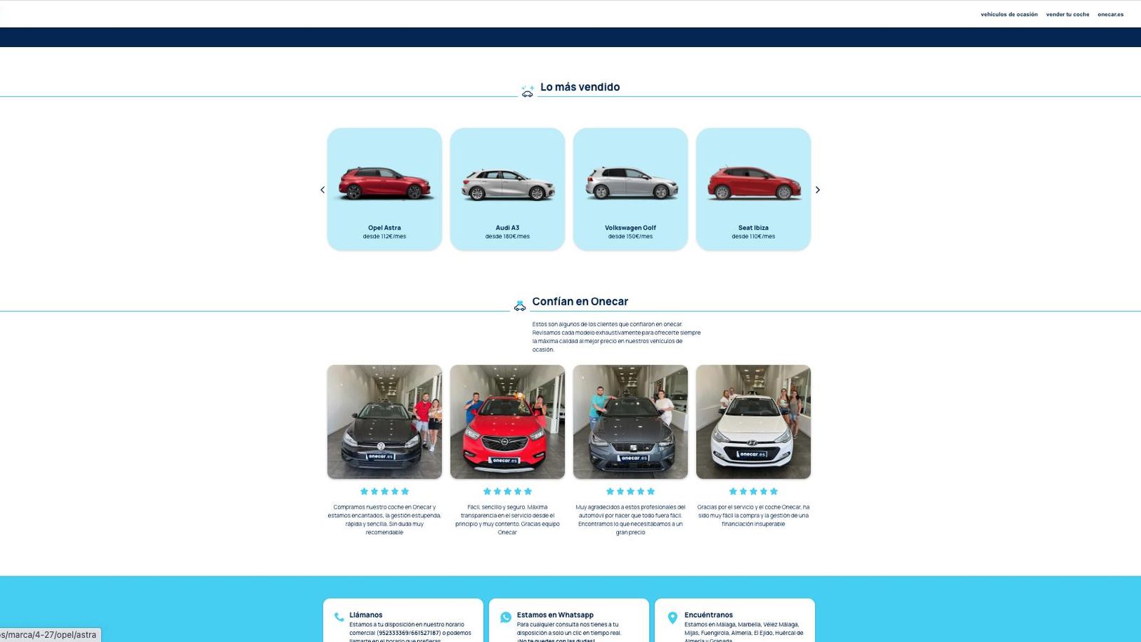 La web ofrece las mejores ofertas disponibles y recoge las opiniones de los clientes.