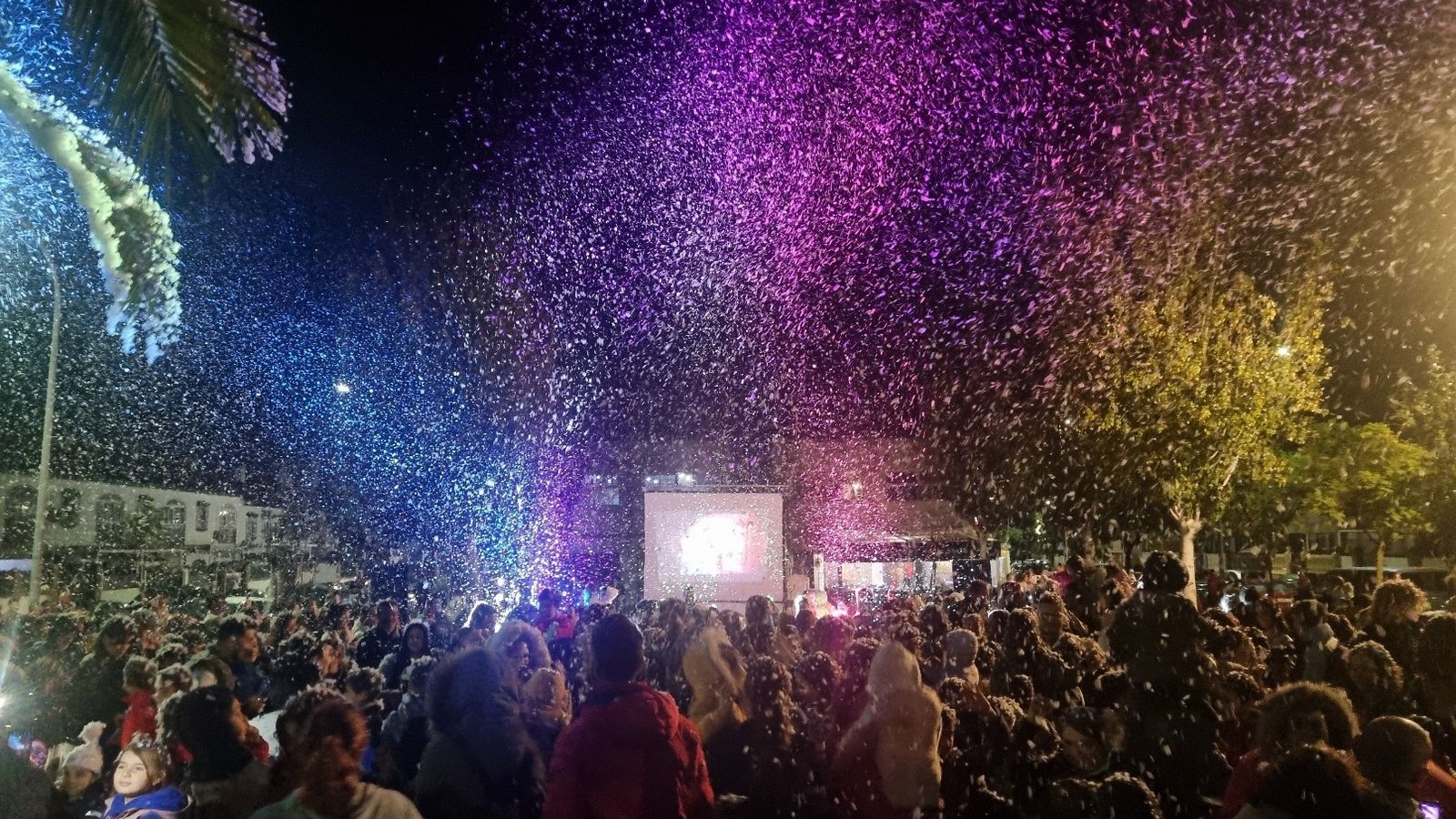 Así ha sido la primera gran nevada navideña de Aljaraque
