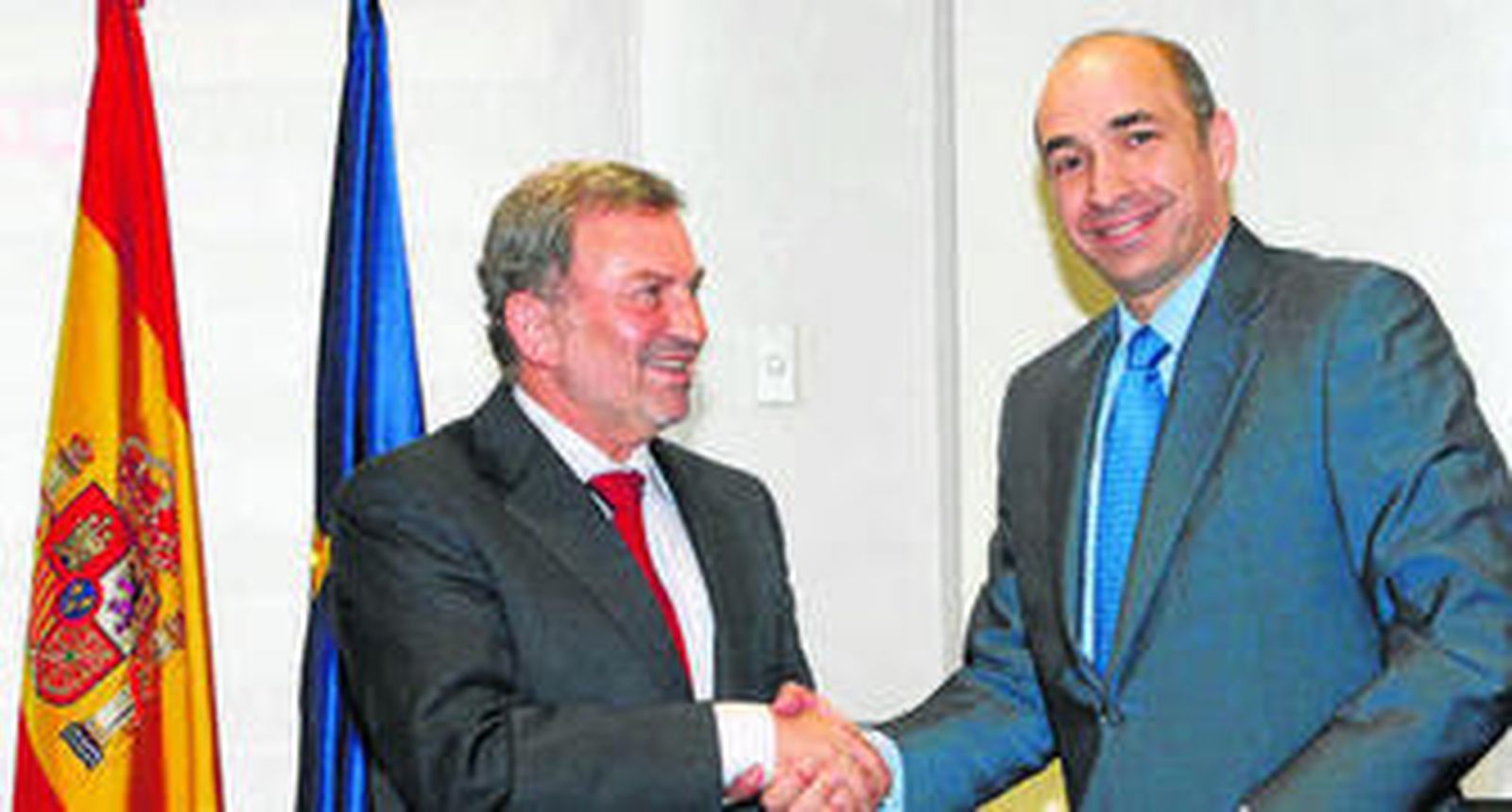 Antonio González Marín y Manuel Sánchez Ortega, ayer.