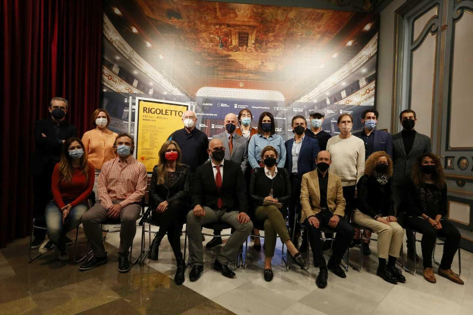 Presentación de 'Rigoletto' este martes en el Teatro Cervantes.