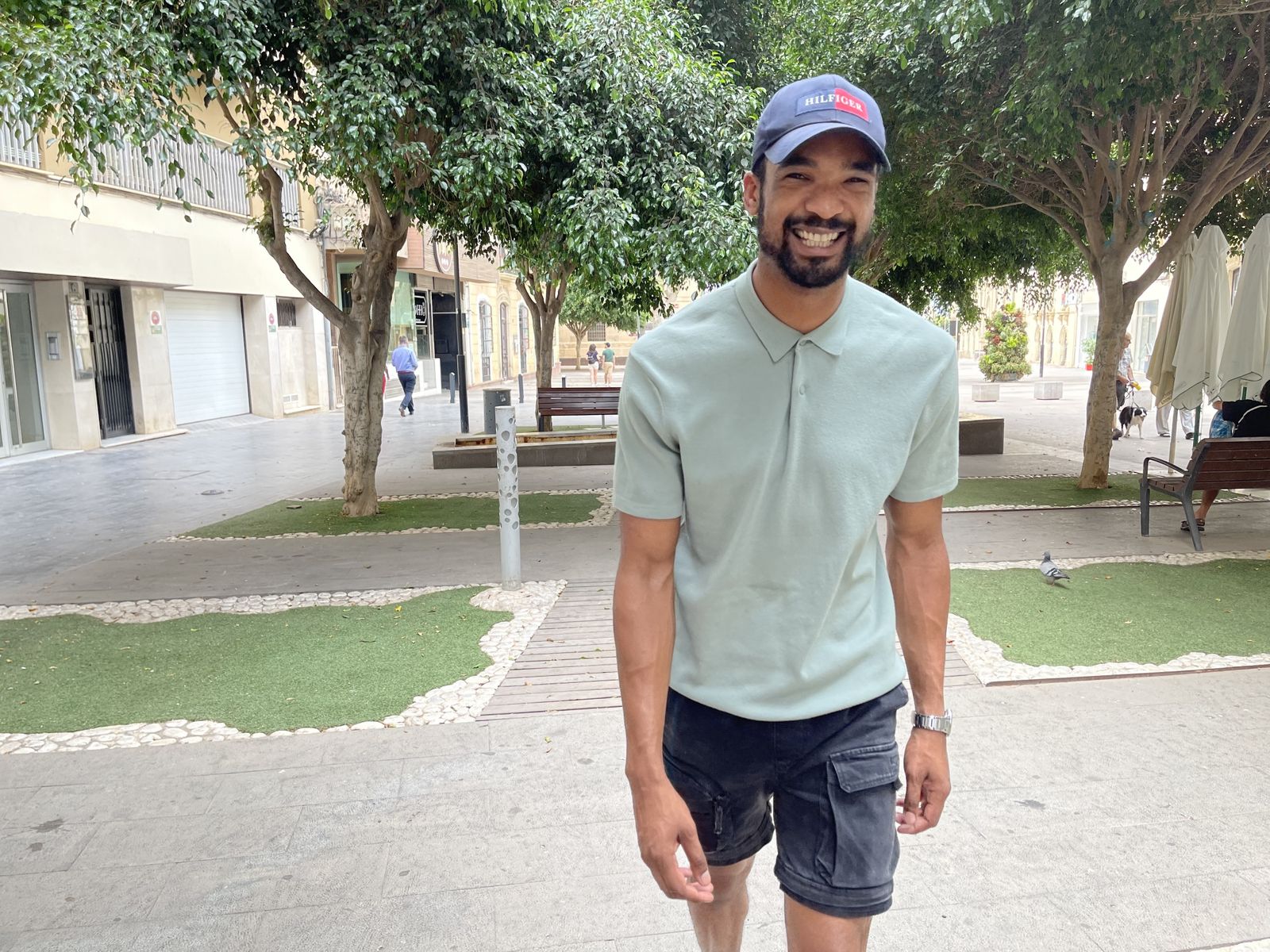 Will Shephard hace unos días durante su visita a Almería.