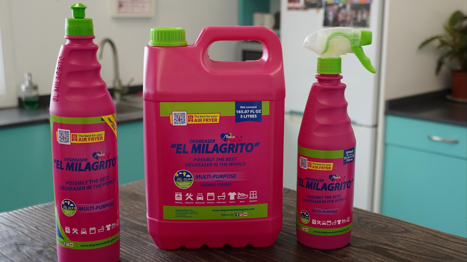 Los formatos de El Milagrito con destino a EEUU.