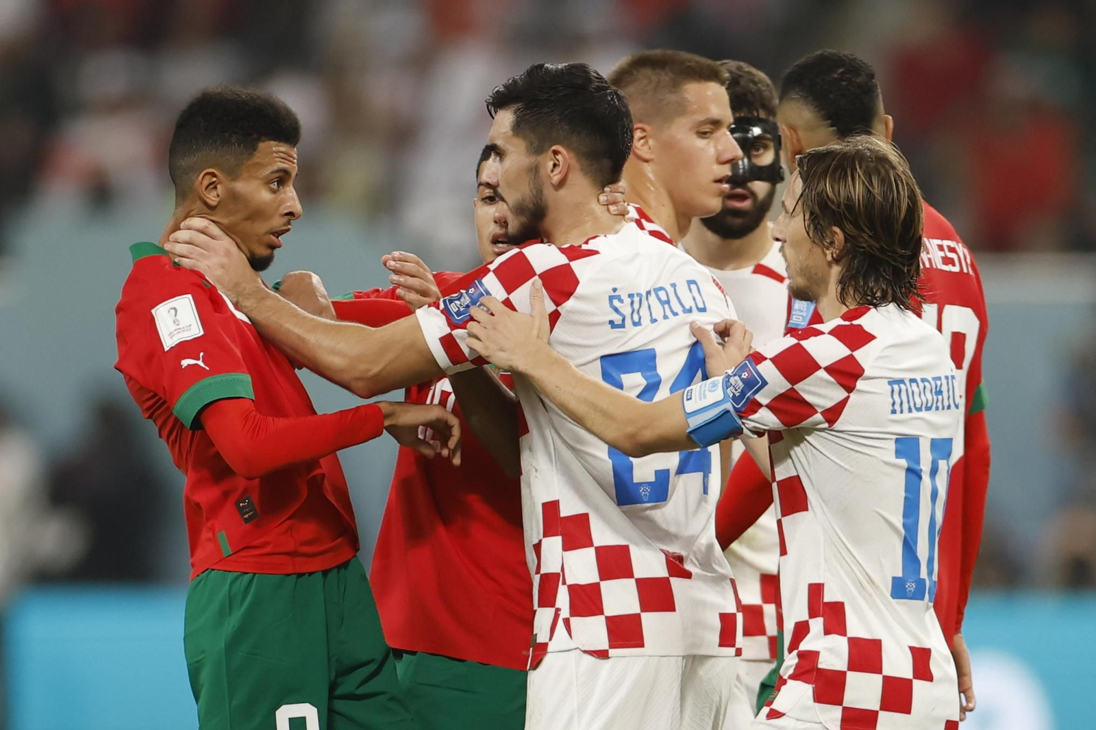 Las fotos del Croacia-Marruecos del Mundial de Qatar