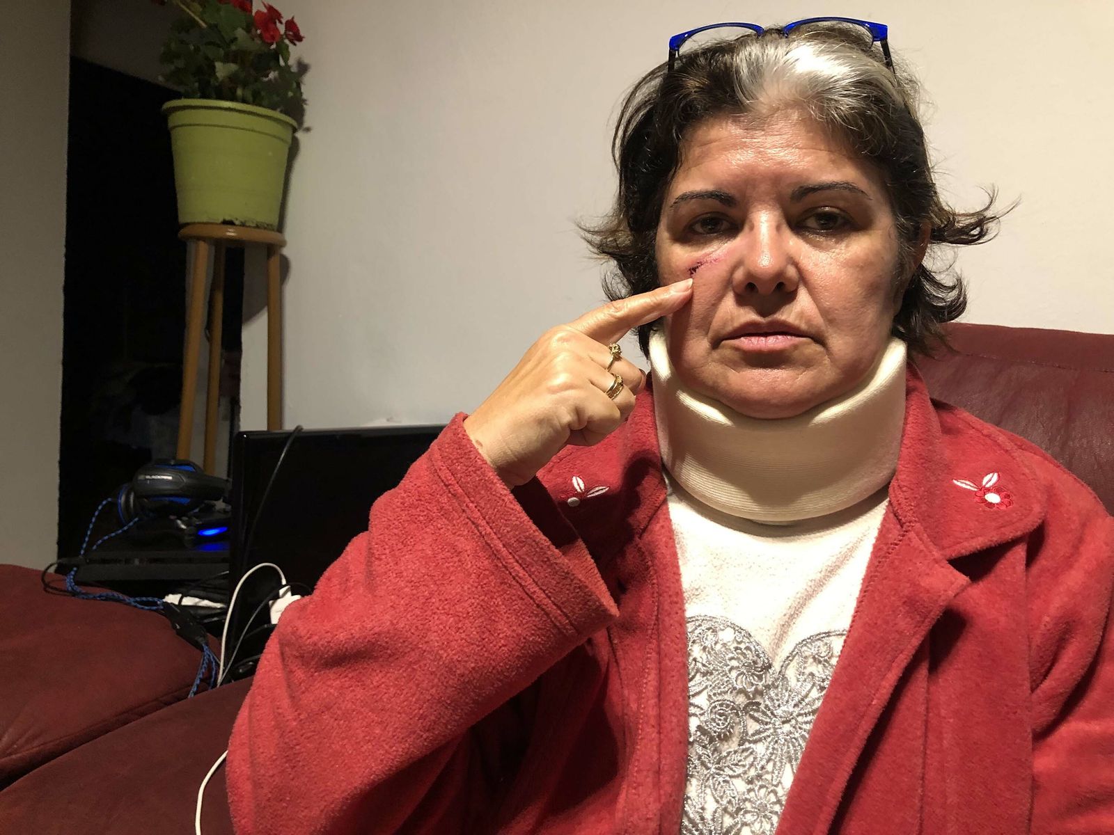 Imagen de la mujer agredida publicada por Huelva Información el pasado mes de marzo.