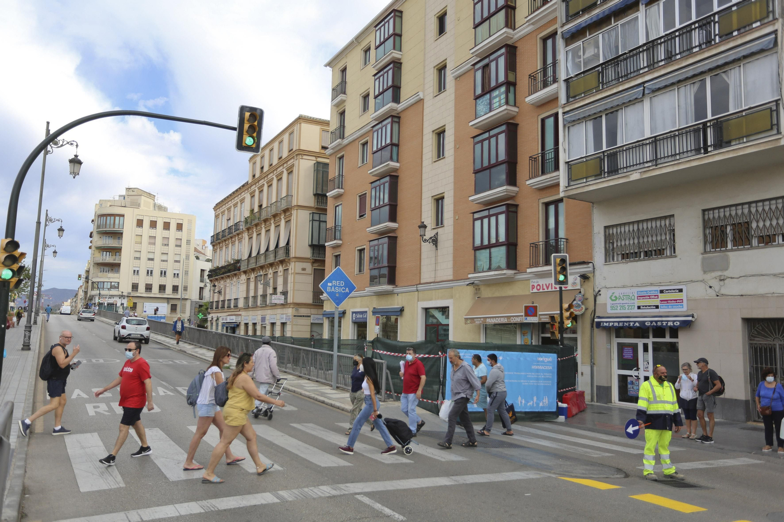 La calle Carretería de Málaga ya está en obras, en fotos
